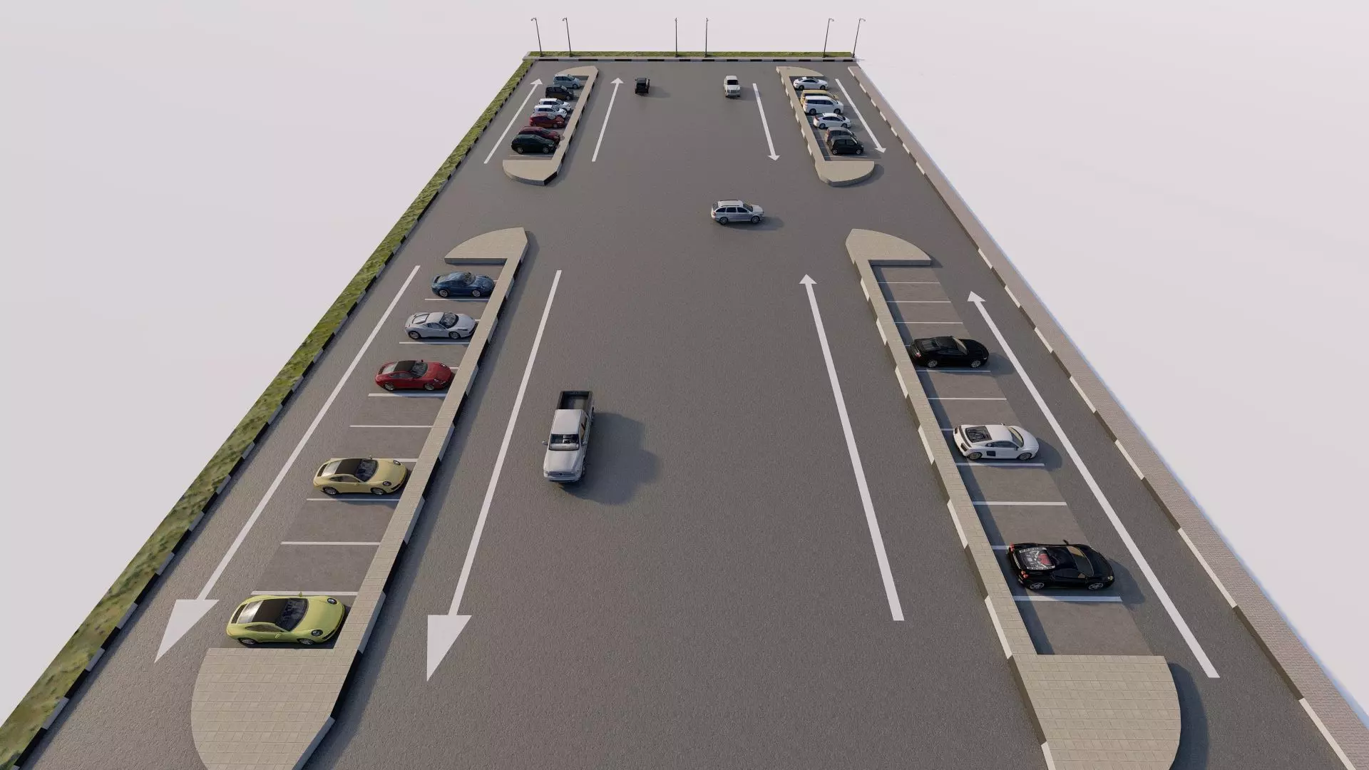 Parking-Parking Lot 3D model_7