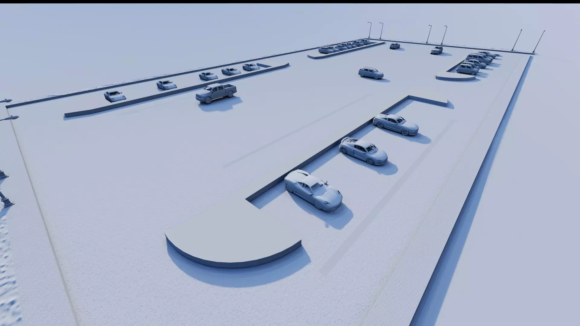 Parking-Parking Lot 3D model_15