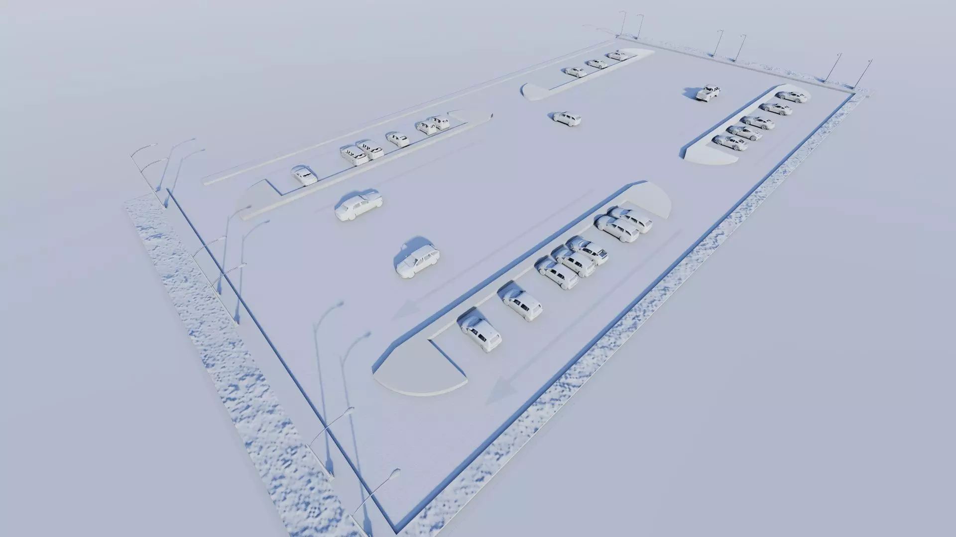 Parking-Parking Lot 3D model_14
