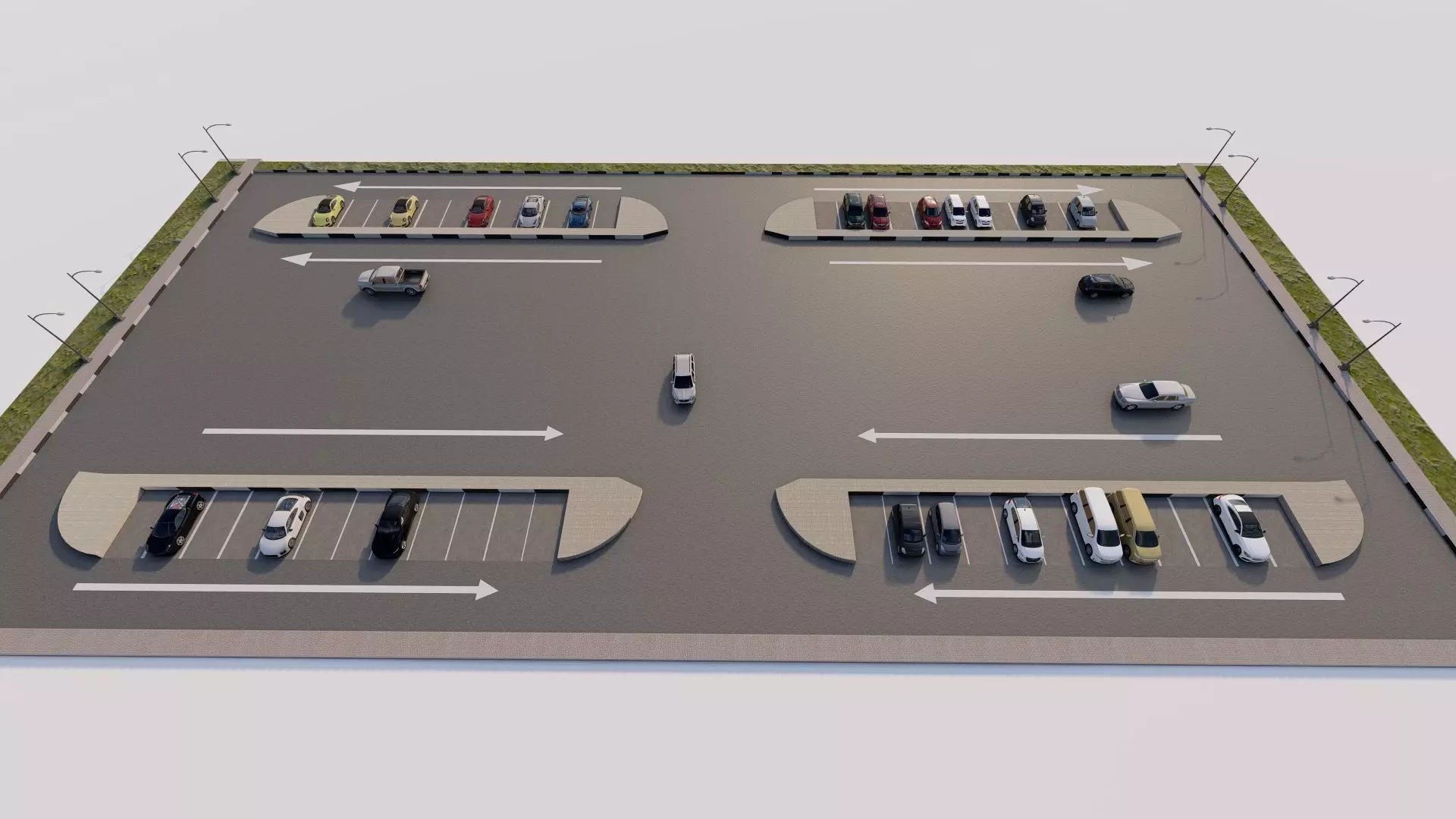 Parking-Parking Lot 3D model_1