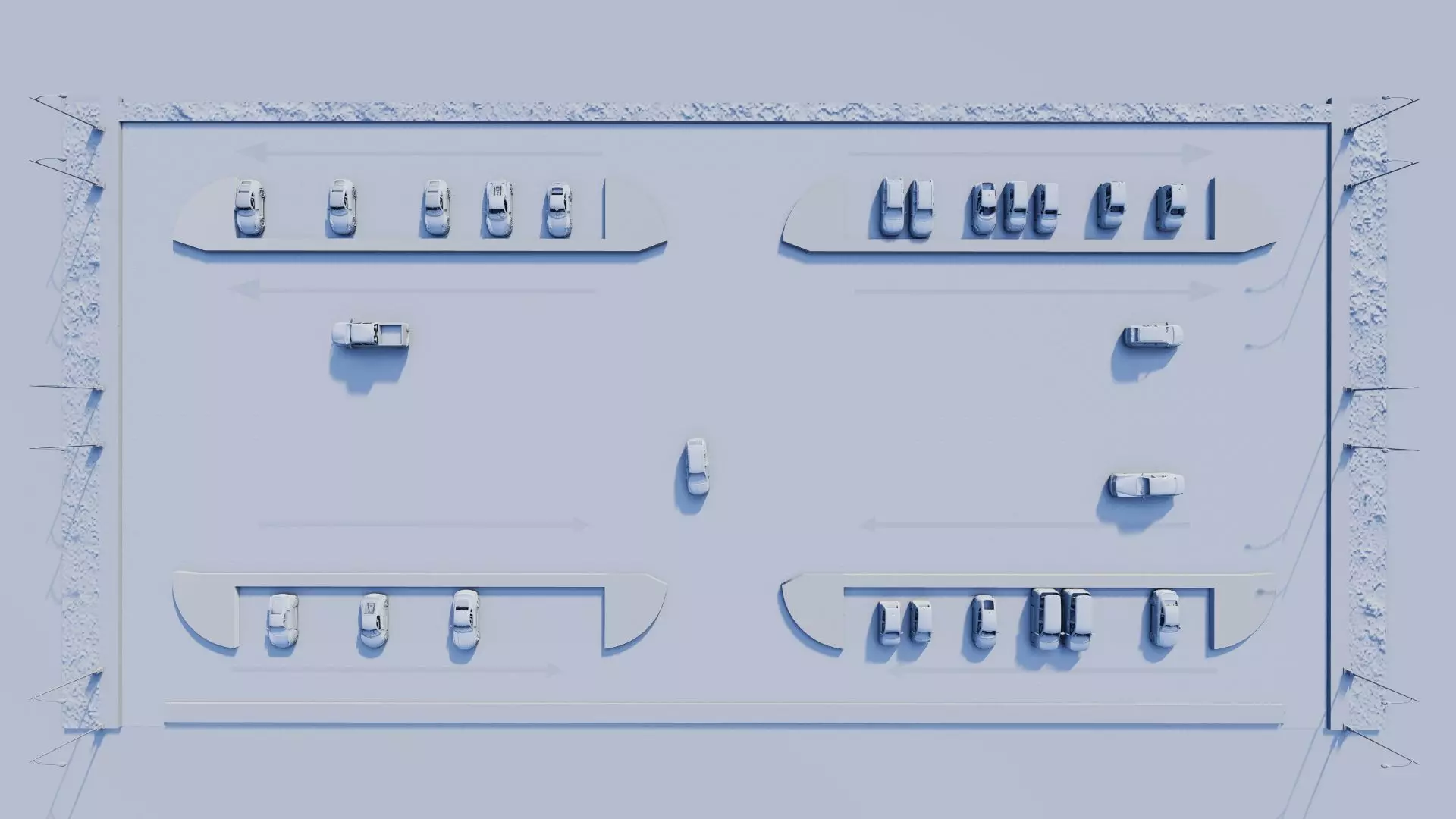 Parking-Parking Lot 3D model_19