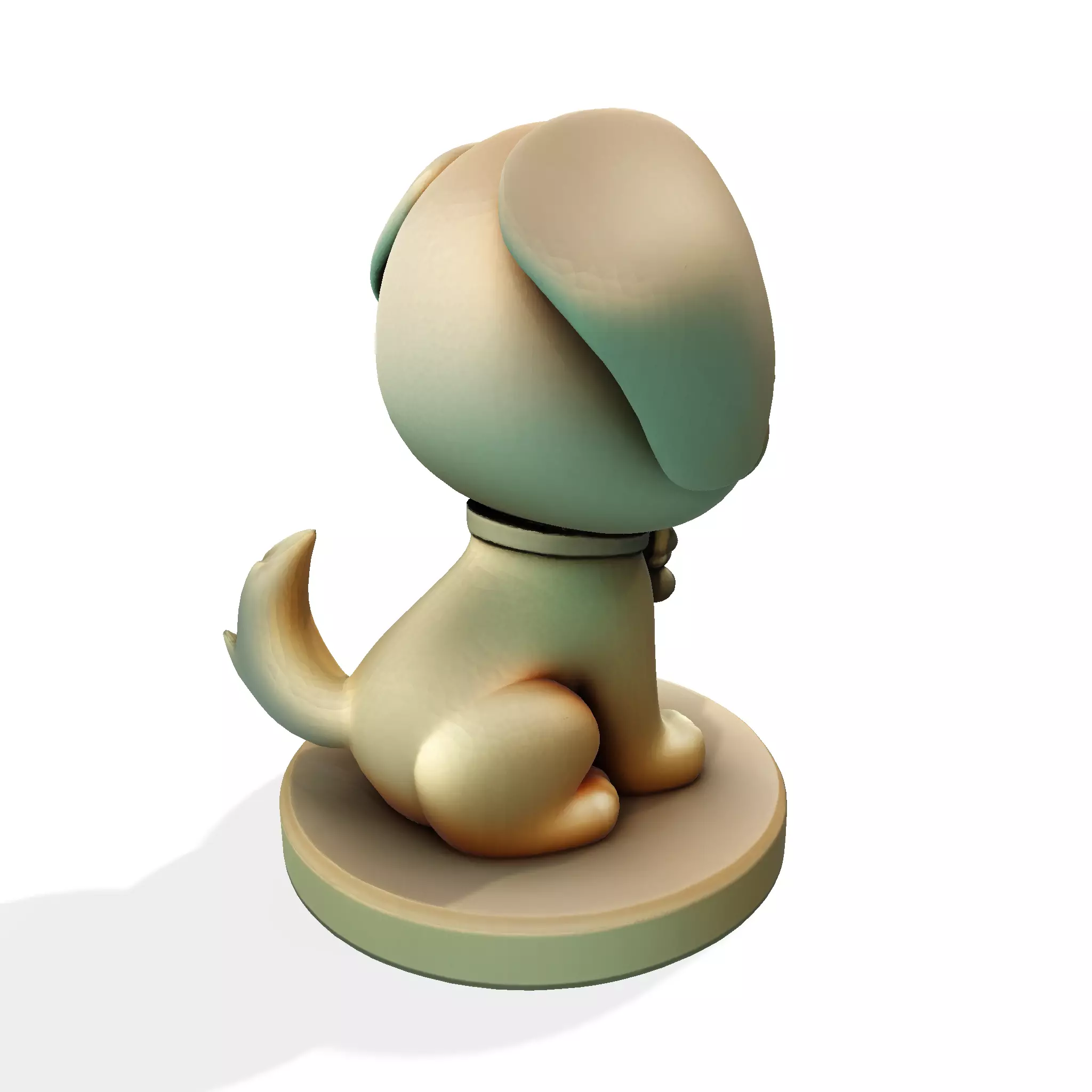 Cute Golden Dog for 3d print 3D print model_10