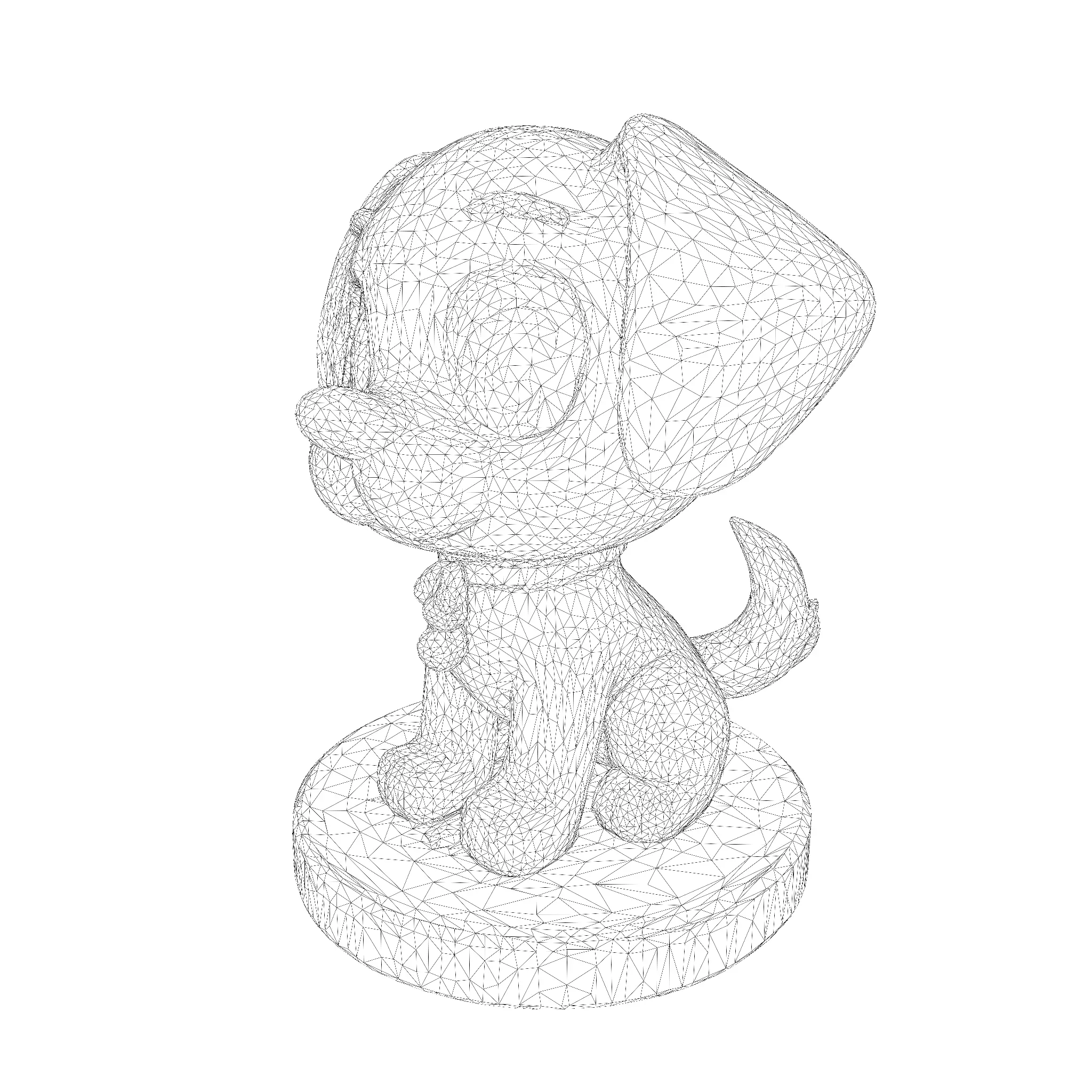 Cute Golden Dog for 3d print 3D print model_31