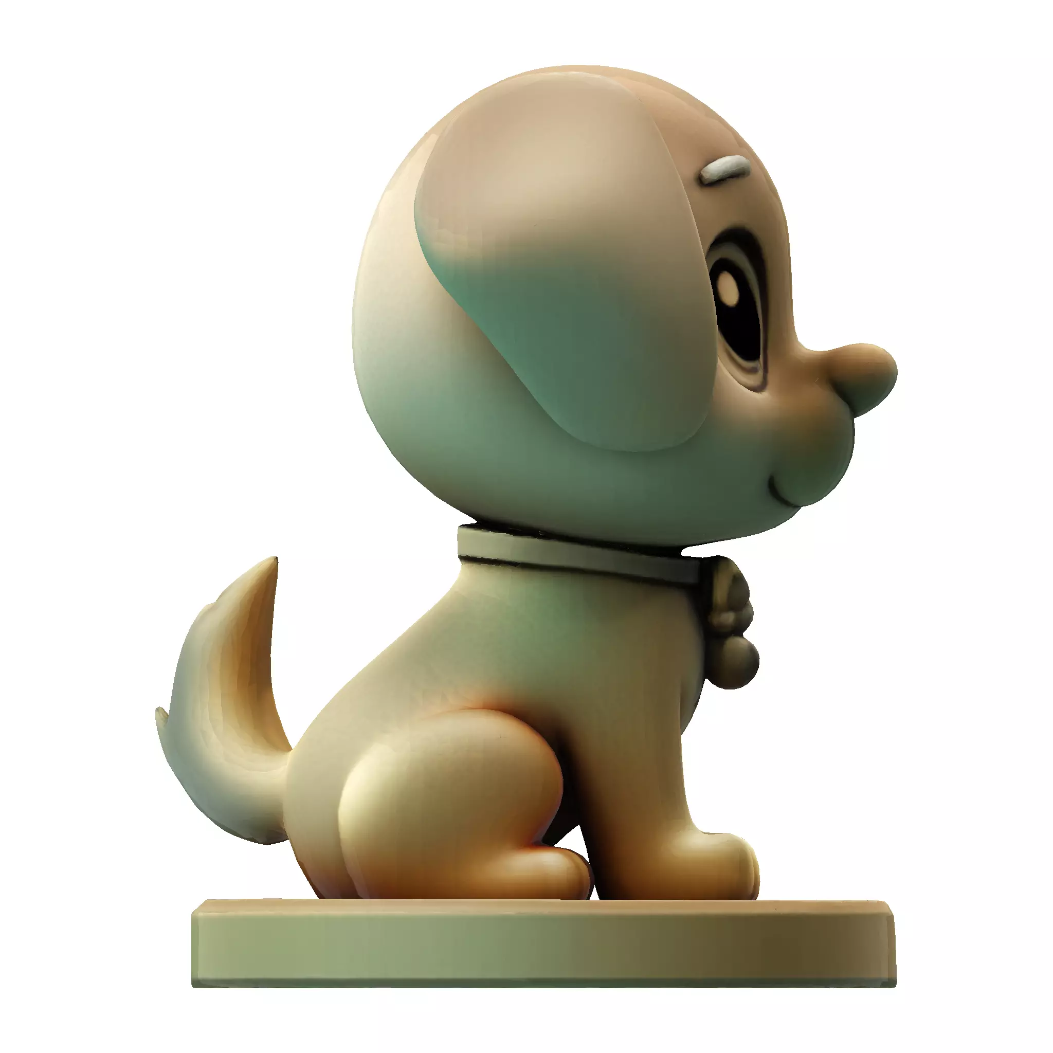 Cute Golden Dog for 3d print 3D print model_22