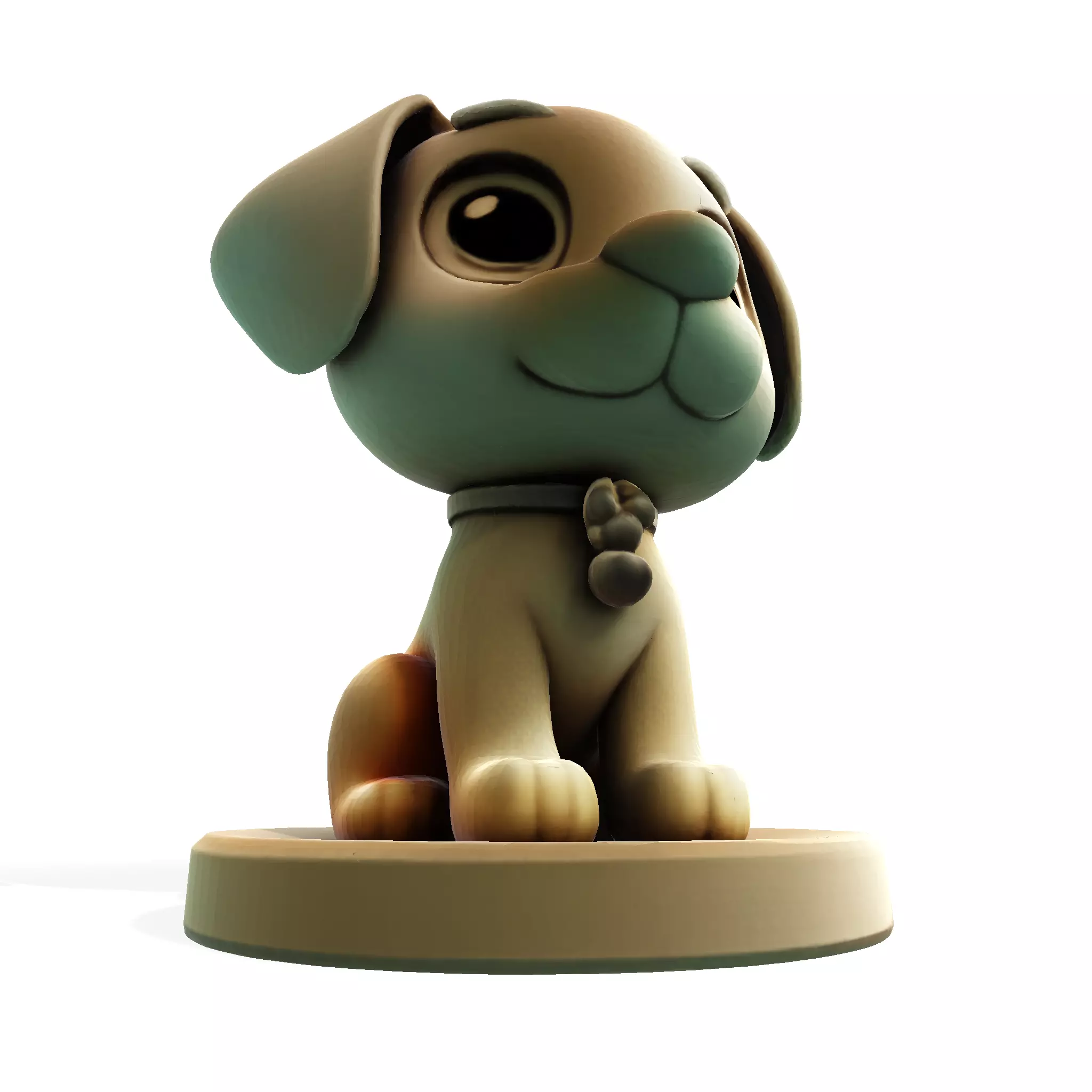 Cute Golden Dog for 3d print 3D print model_13