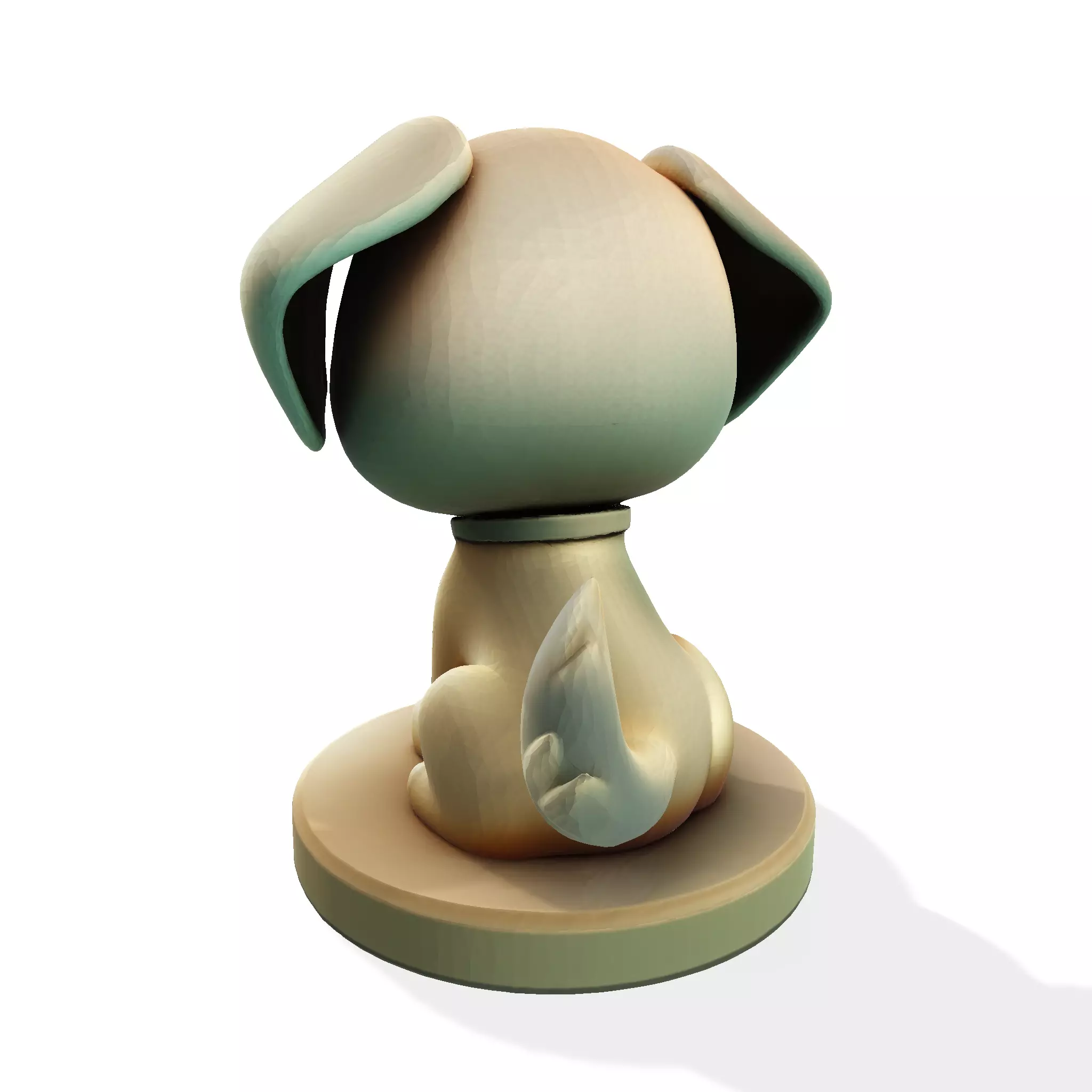 Cute Golden Dog for 3d print 3D print model_7