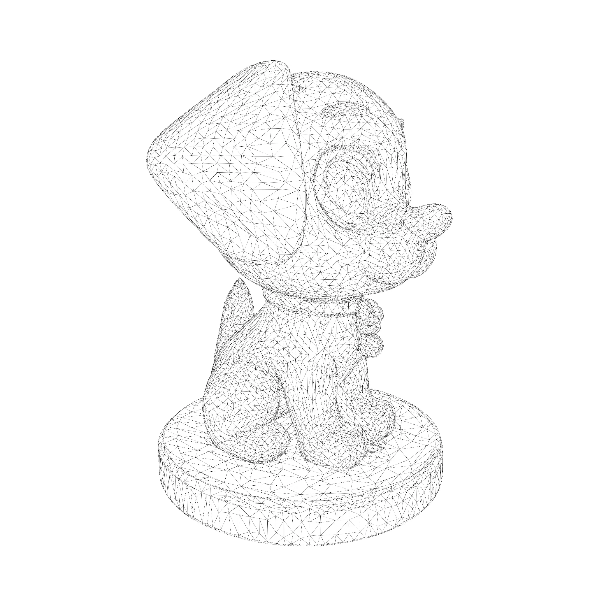 Cute Golden Dog for 3d print 3D print model_29