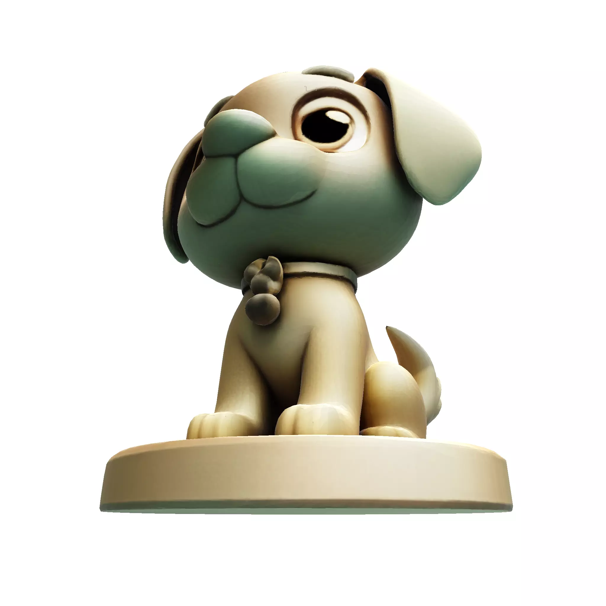 Cute Golden Dog for 3d print 3D print model_14