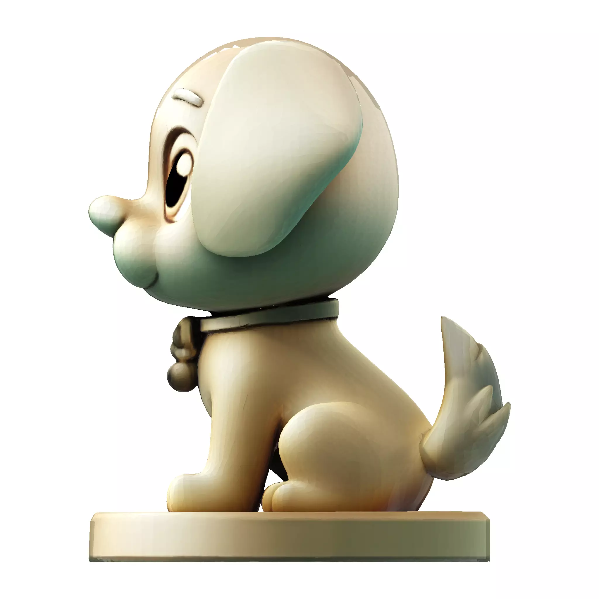 Cute Golden Dog for 3d print 3D print model_20