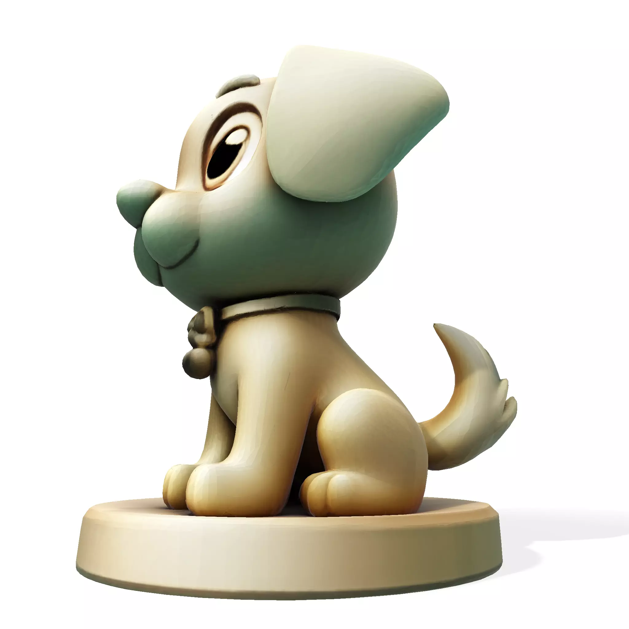 Cute Golden Dog for 3d print 3D print model_16