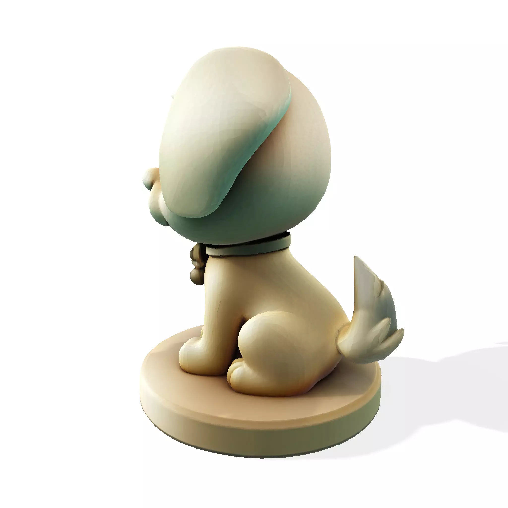 Cute Golden Dog for 3d print 3D print model_5