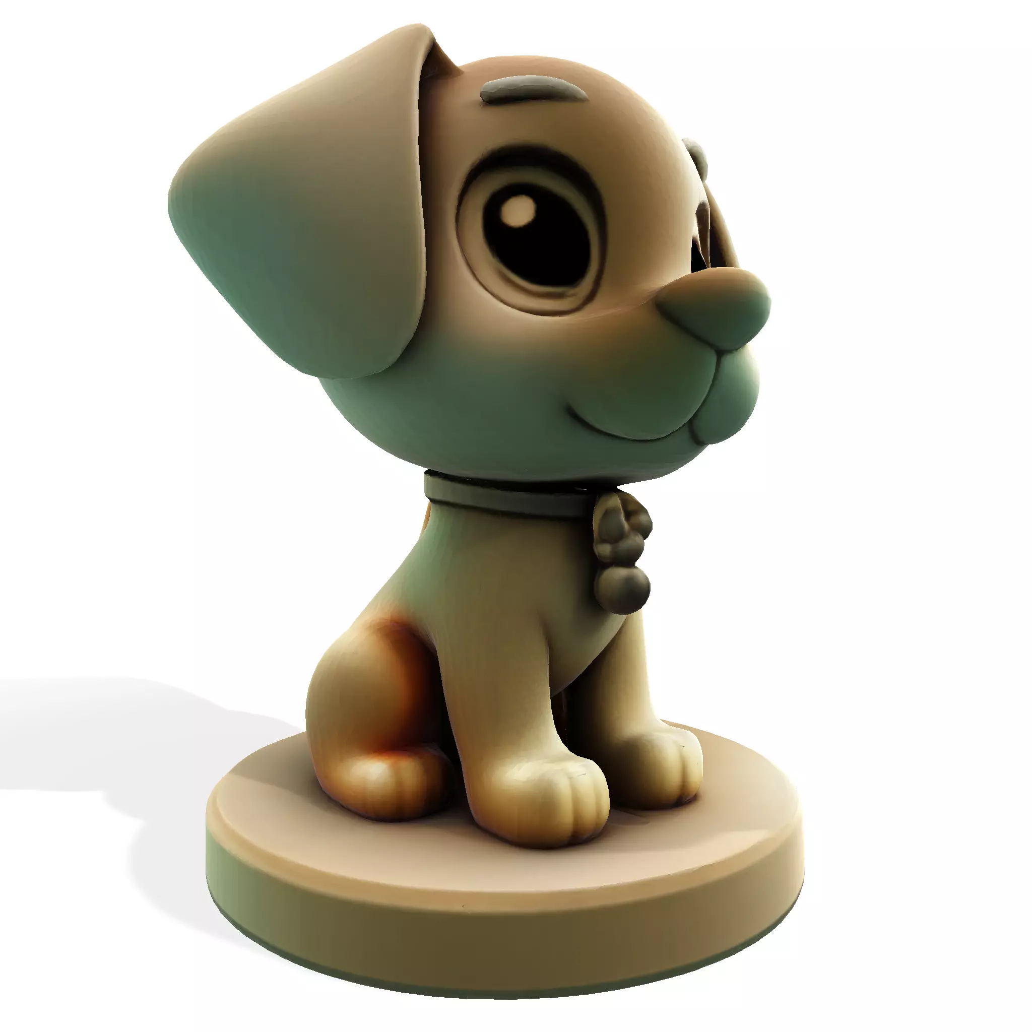Cute Golden Dog for 3d print 3D print model_12