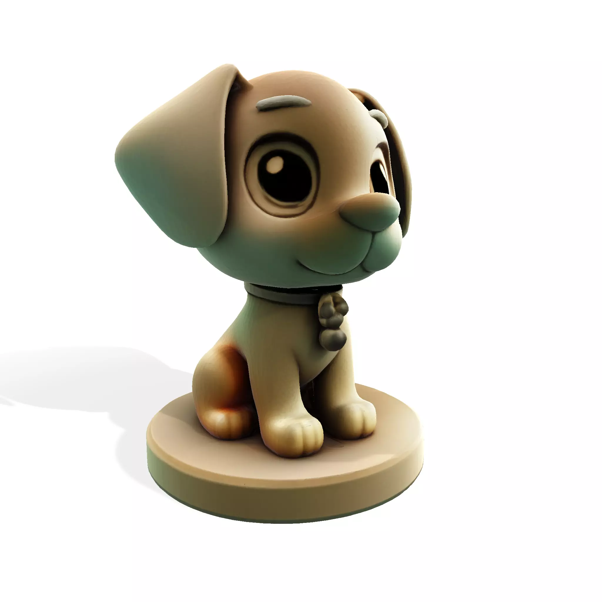 Cute Golden Dog for 3d print 3D print model_0