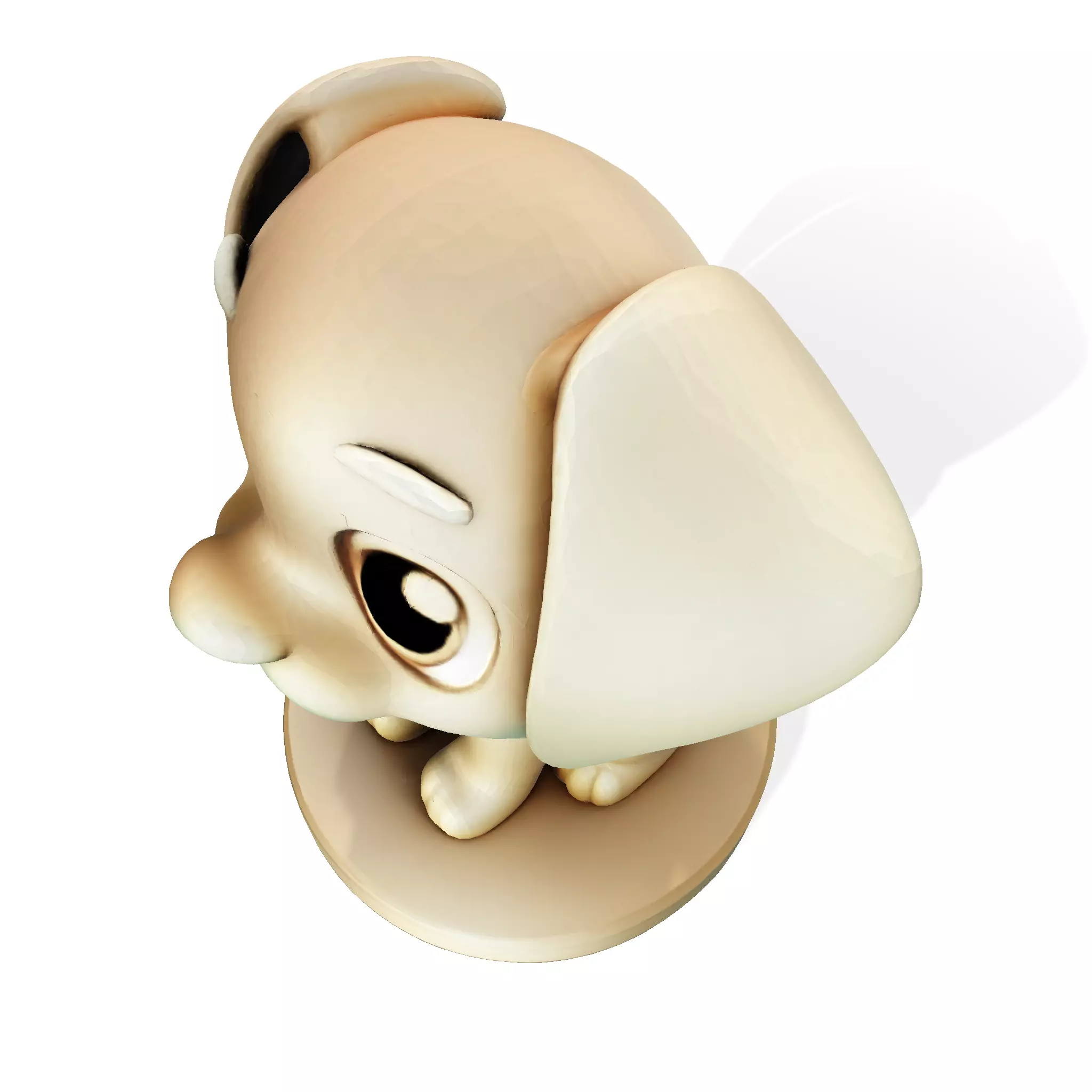 Cute Golden Dog for 3d print 3D print model_15