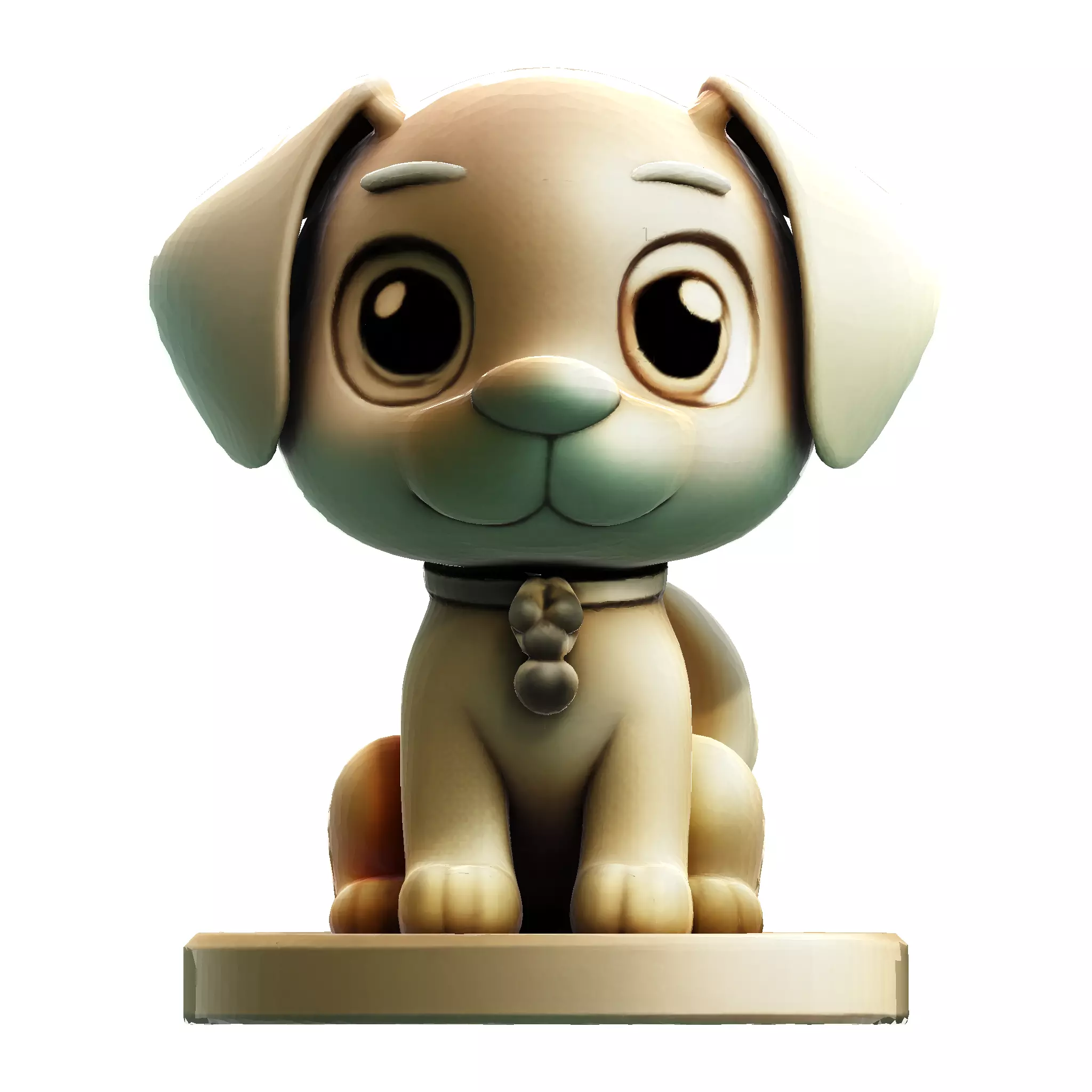 Cute Golden Dog for 3d print 3D print model_19