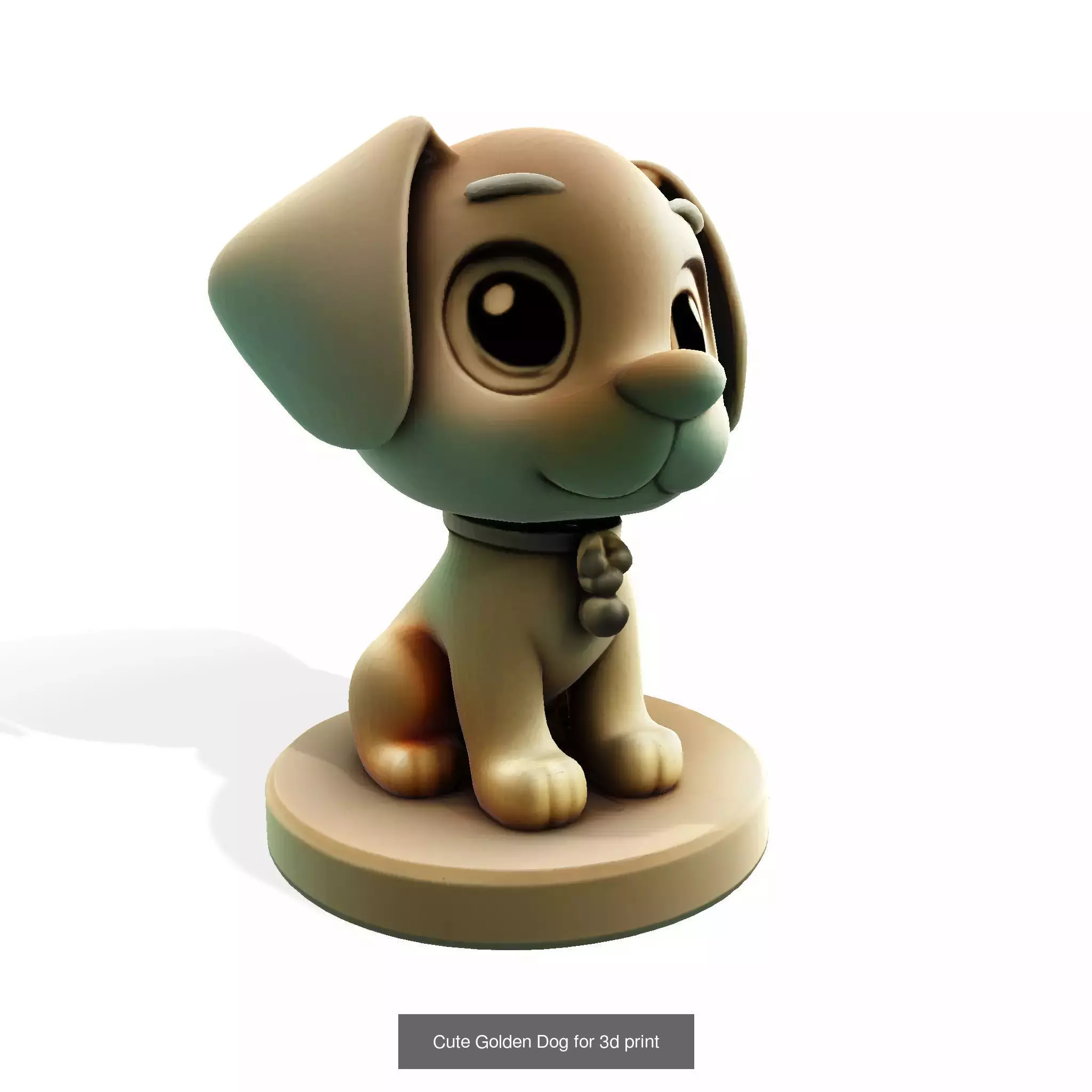Mega Bundle 3D Printable 21 Cute Animal Figurines 3D Model Collection_24