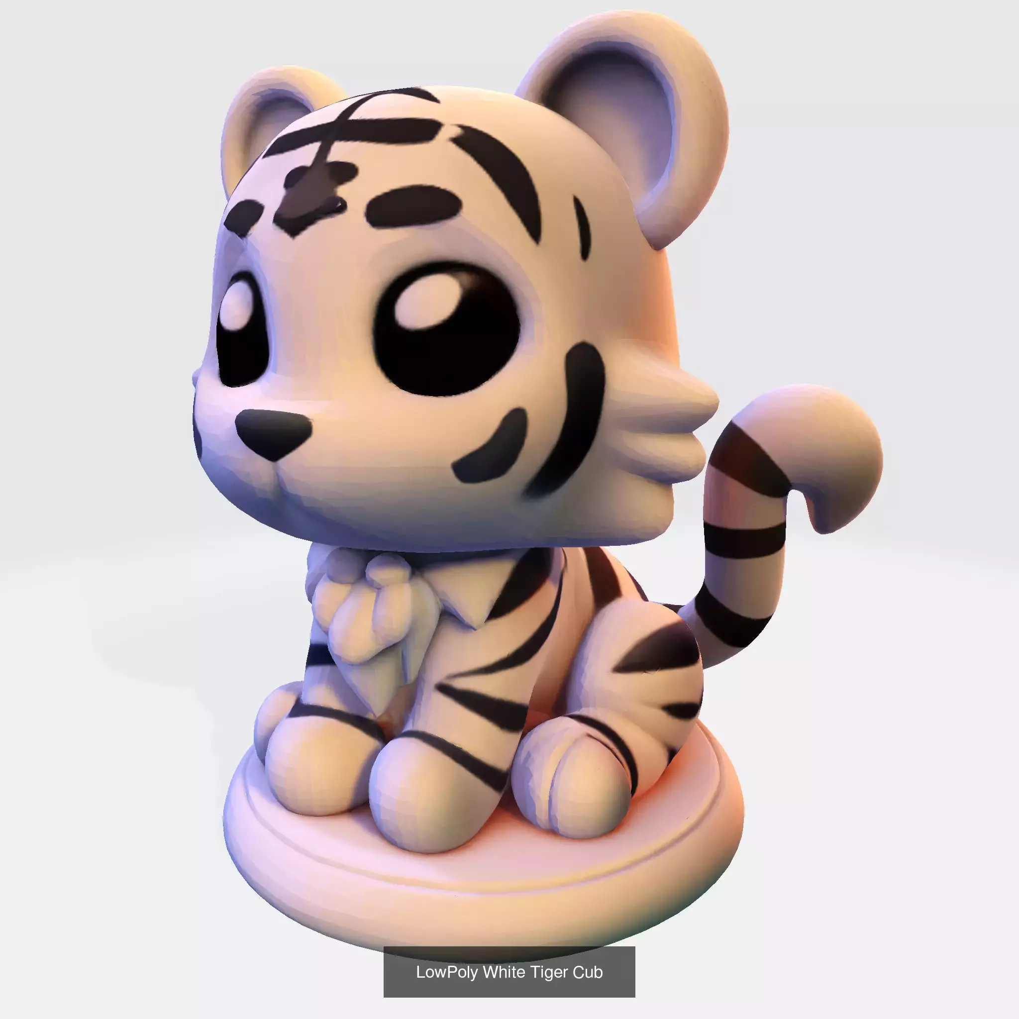 Mega Bundle 3D Printable 21 Cute Animal Figurines 3D Model Collection_23