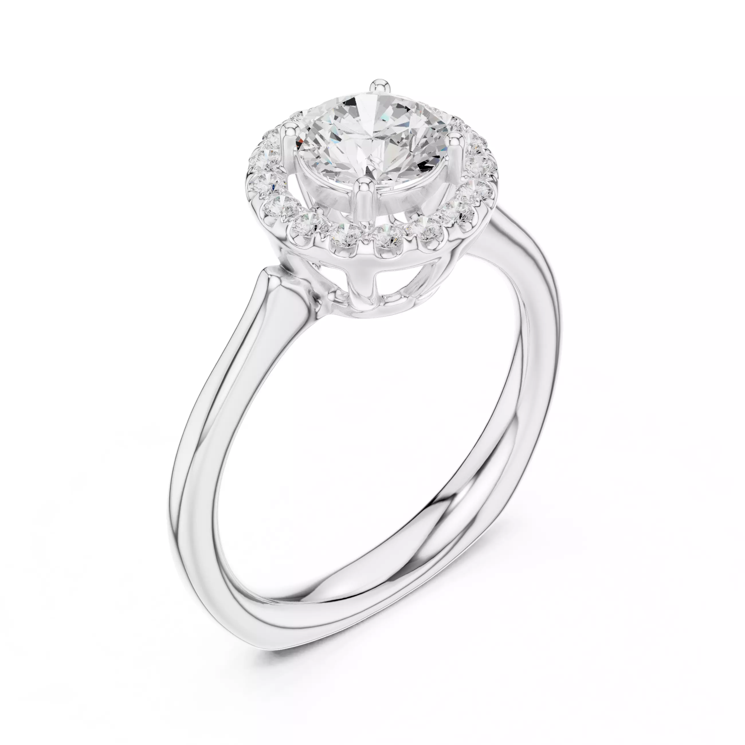 Solitaire Ring 3dm stl renders animation videos details 3D print model_7