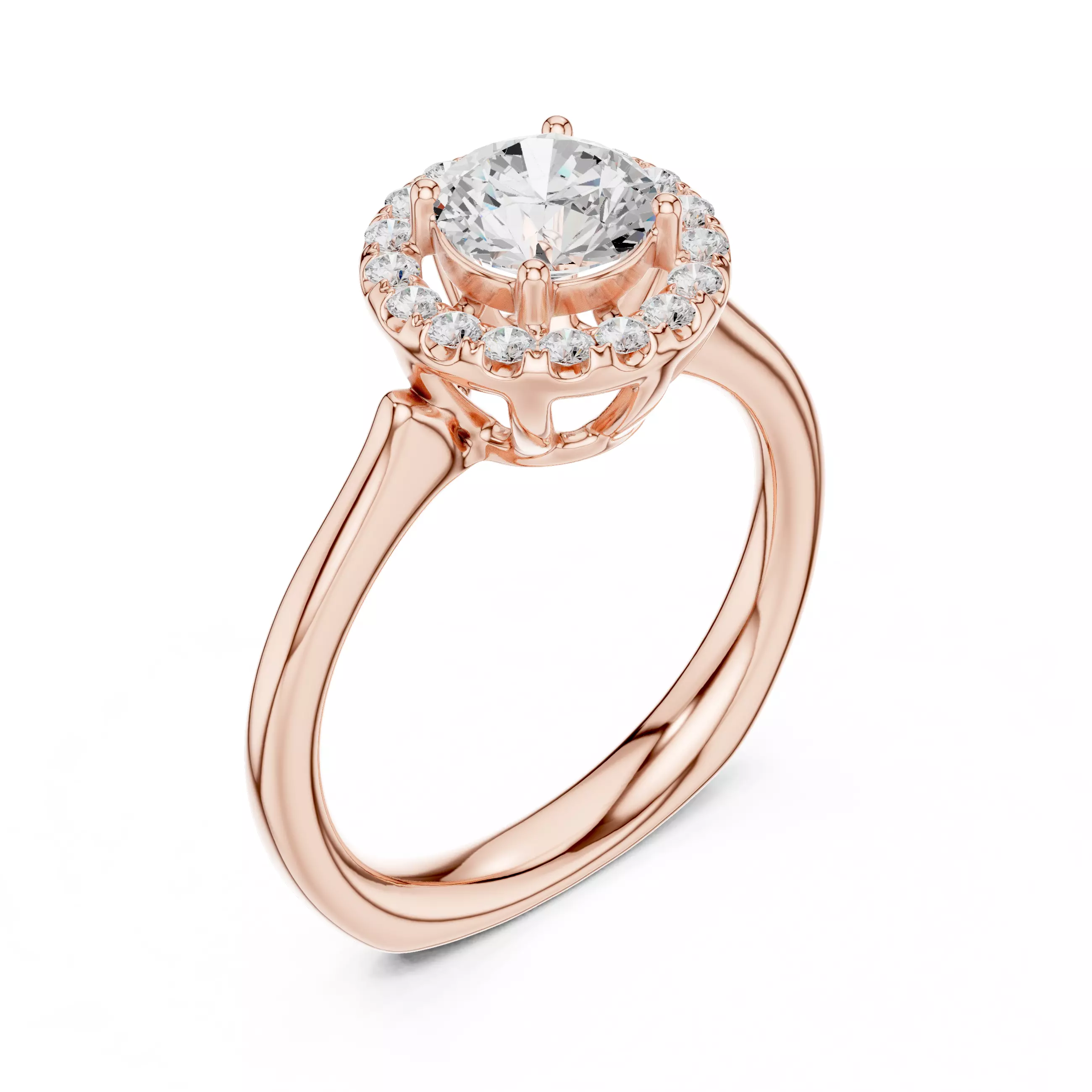 Solitaire Ring 3dm stl renders animation videos details 3D print model_4