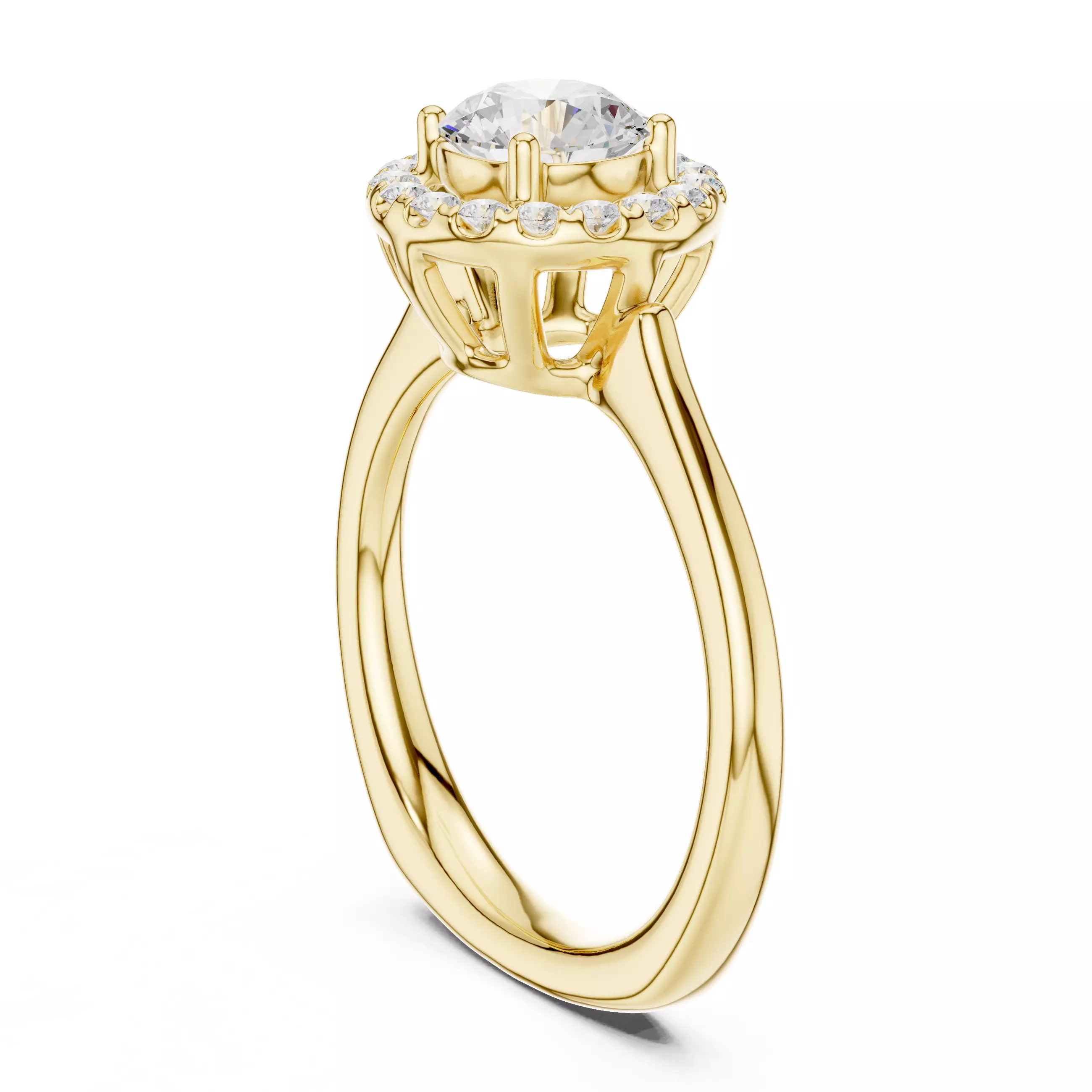 Solitaire Ring 3dm stl renders animation videos details 3D print model_10
