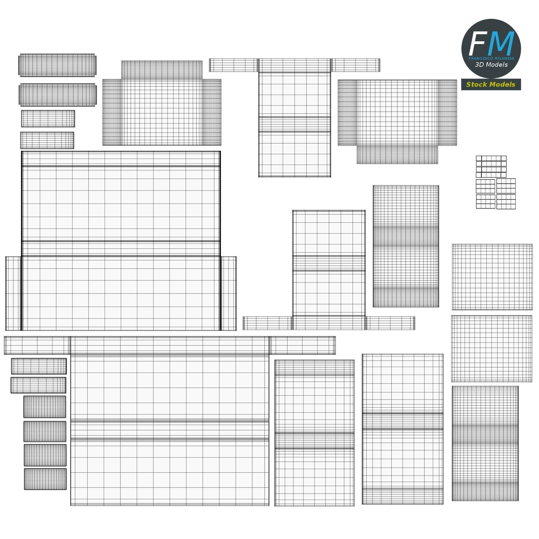 Couch Sofa 2 3D model_11