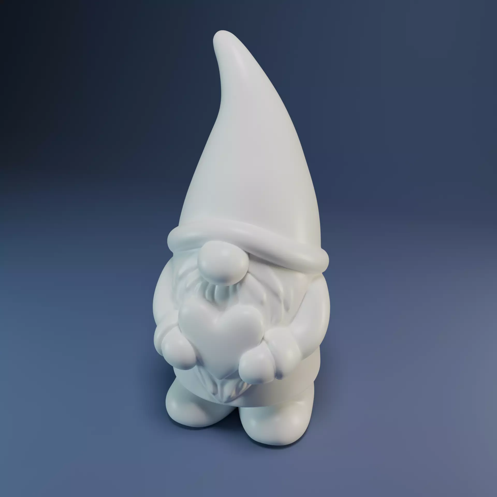 Cartoon gnome  3D print model_4