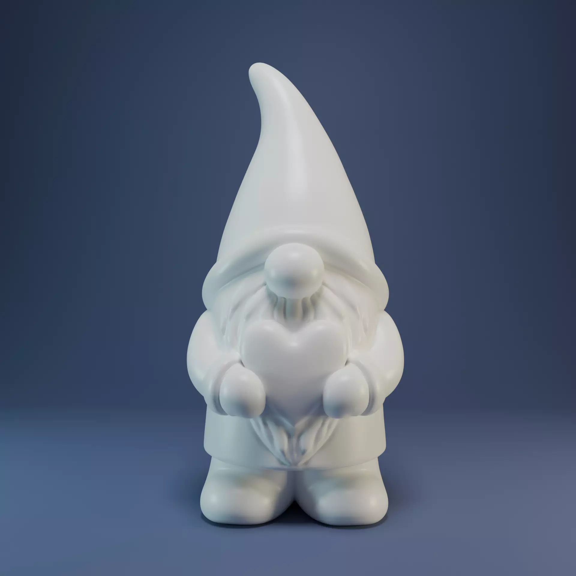 Cartoon gnome  3D print model_0