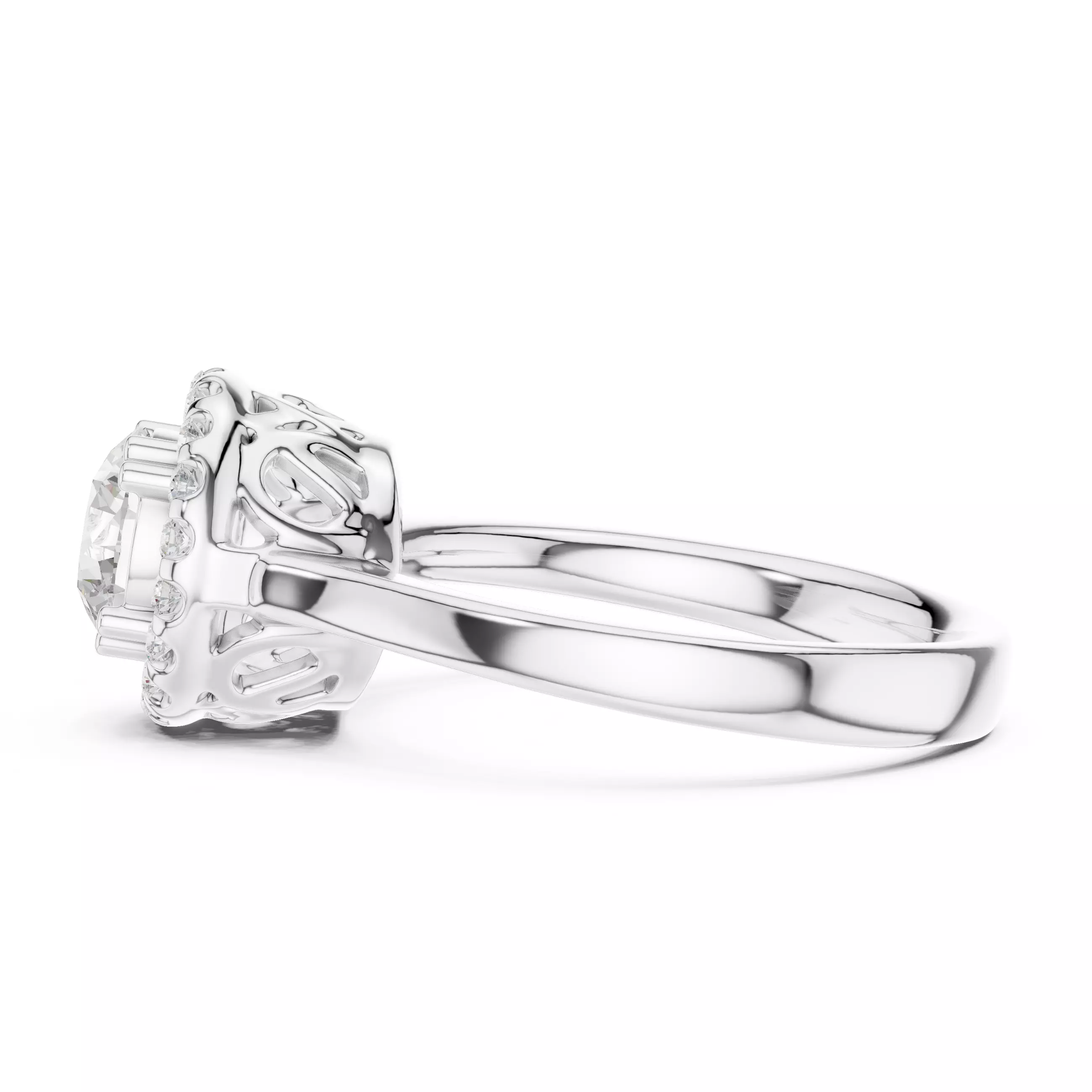 Solitaire Ring 3dm stl renders animation videos details 3D print model_8