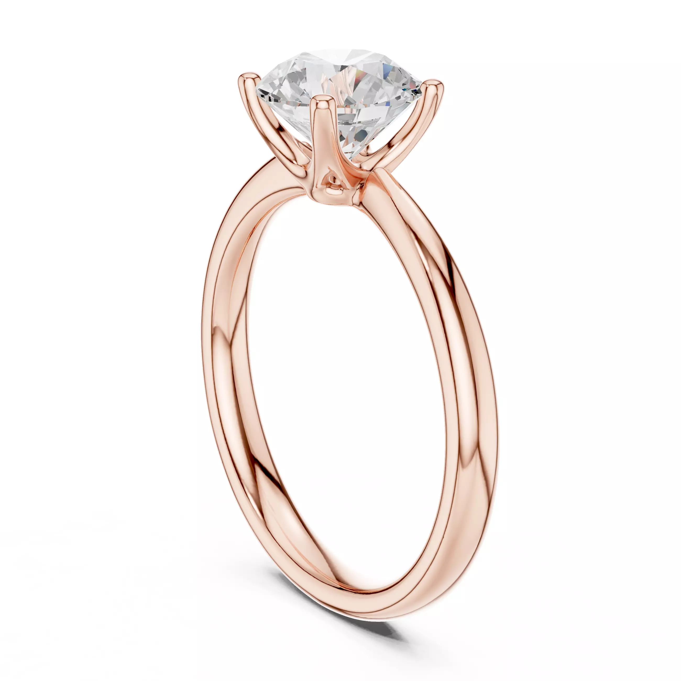 Solitaire Ring 3dm stl renders animation videos details 3D print model_3