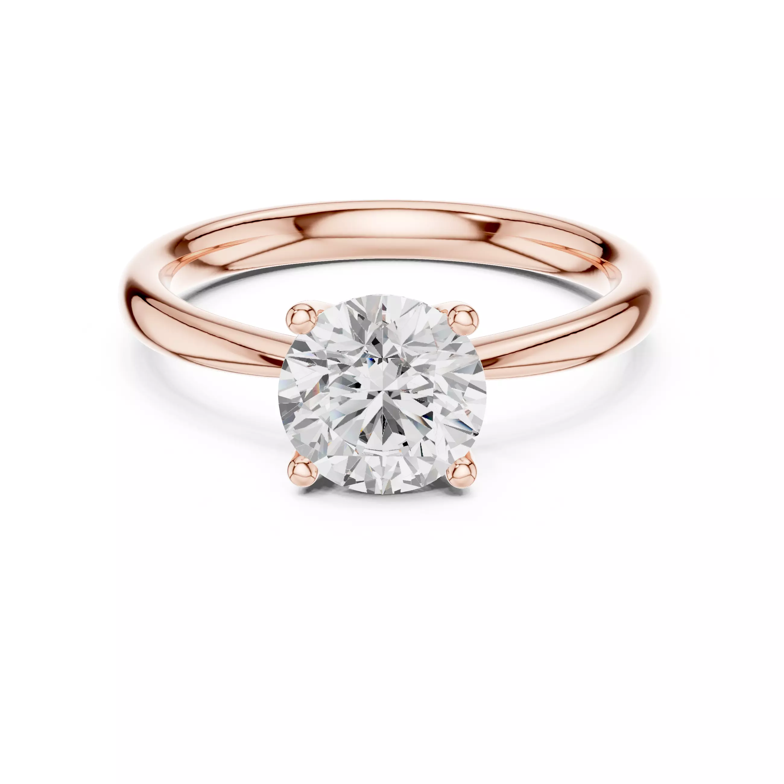 Solitaire Ring 3dm stl renders animation videos details 3D print model_0