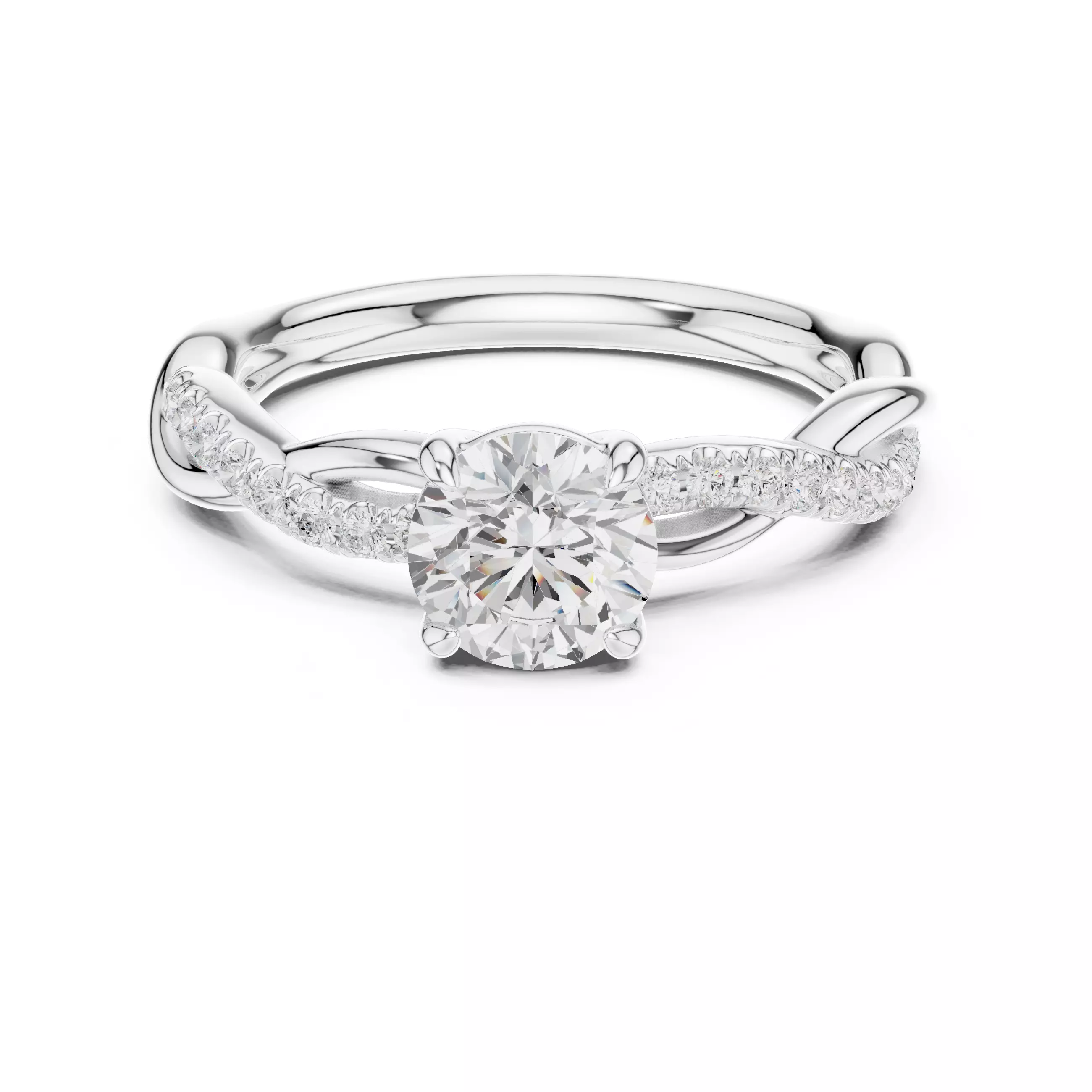 Solitaire Ring 3dm stl renders animation videos details 3D print model_9