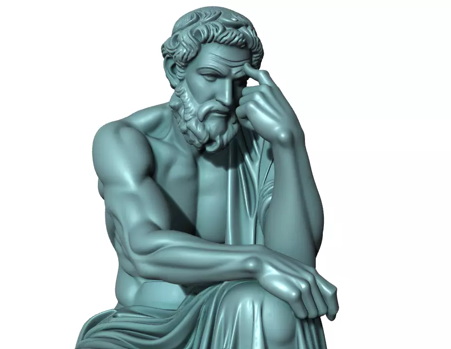 Skulptur Aflaton Greek 3D print model