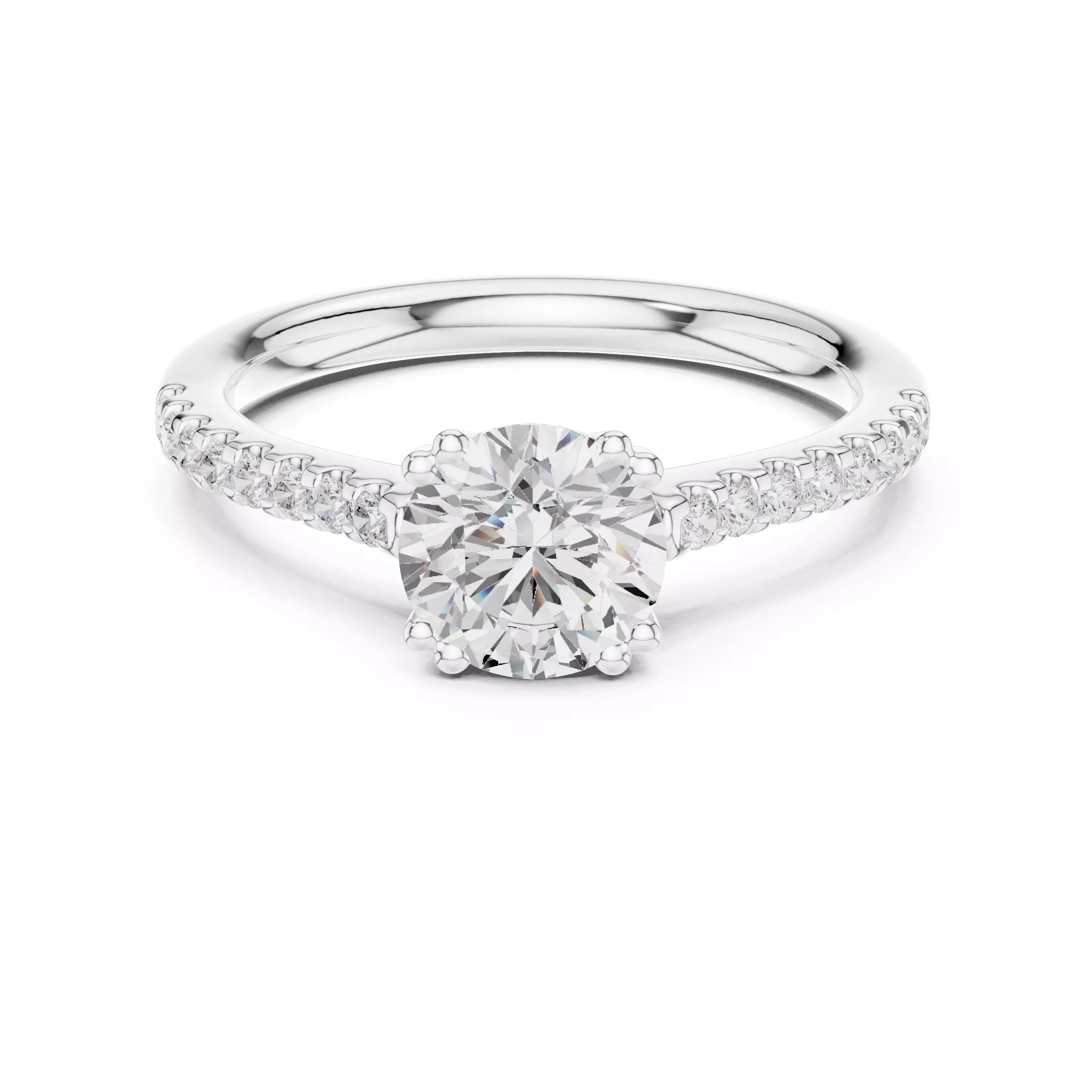 Solitaire Ring 3dm stl renders animation videos details 3D print model_9