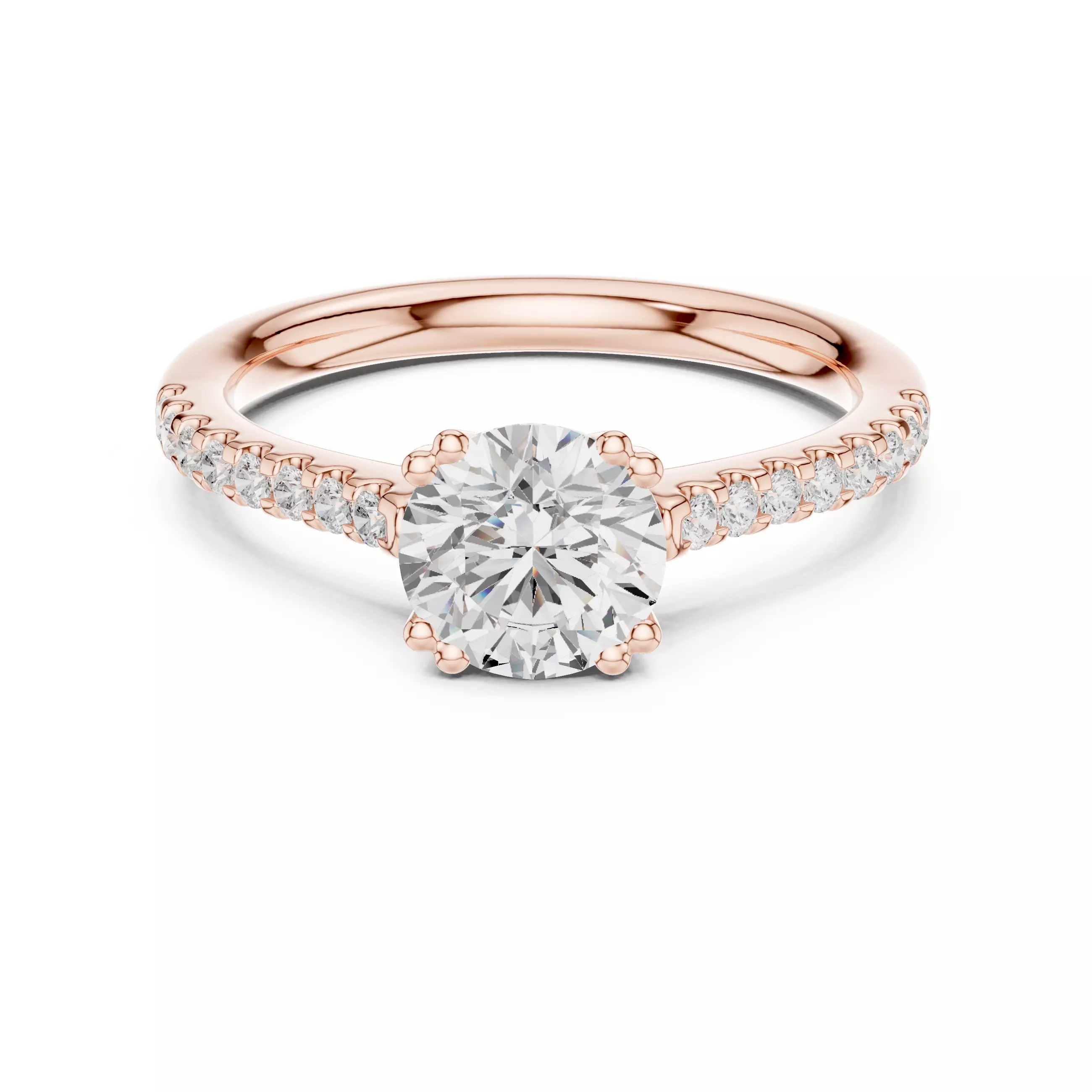 Solitaire Ring 3dm stl renders animation videos details 3D print model_0