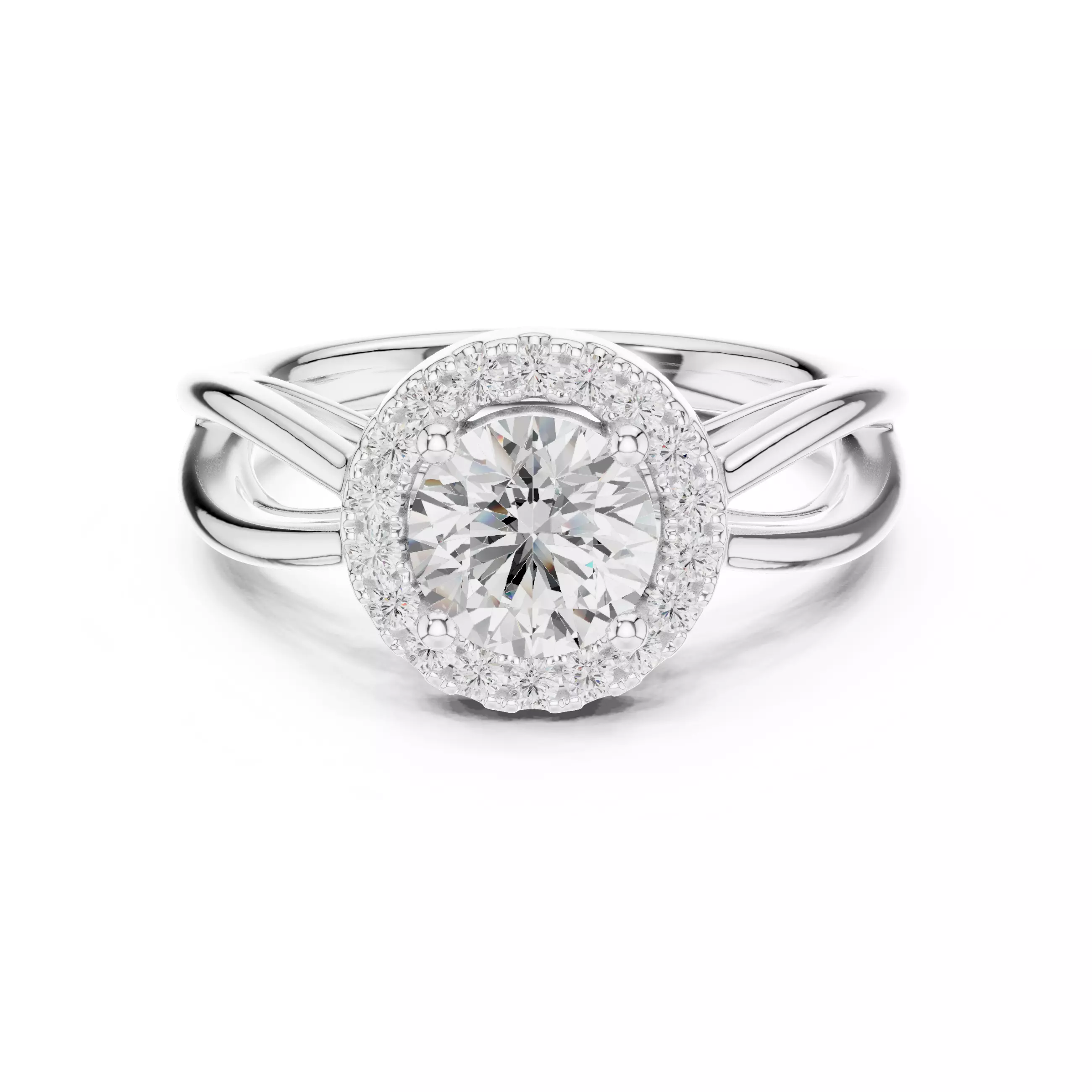 Solitaire Ring 3dm stl renders animation videos details  3D print model_9