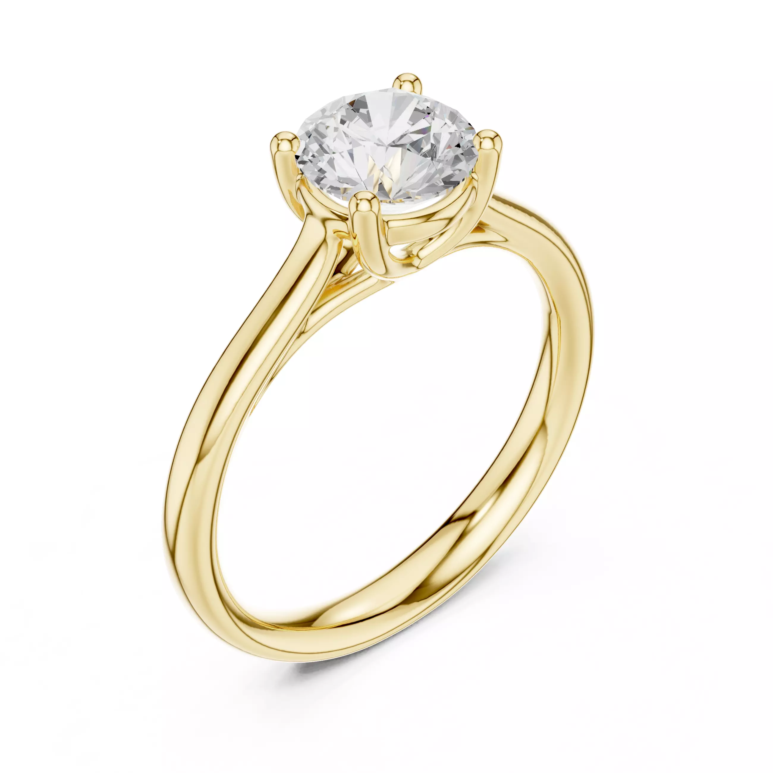 Solitaire Ring 3dm stl renders animation videos details 3D print model_11