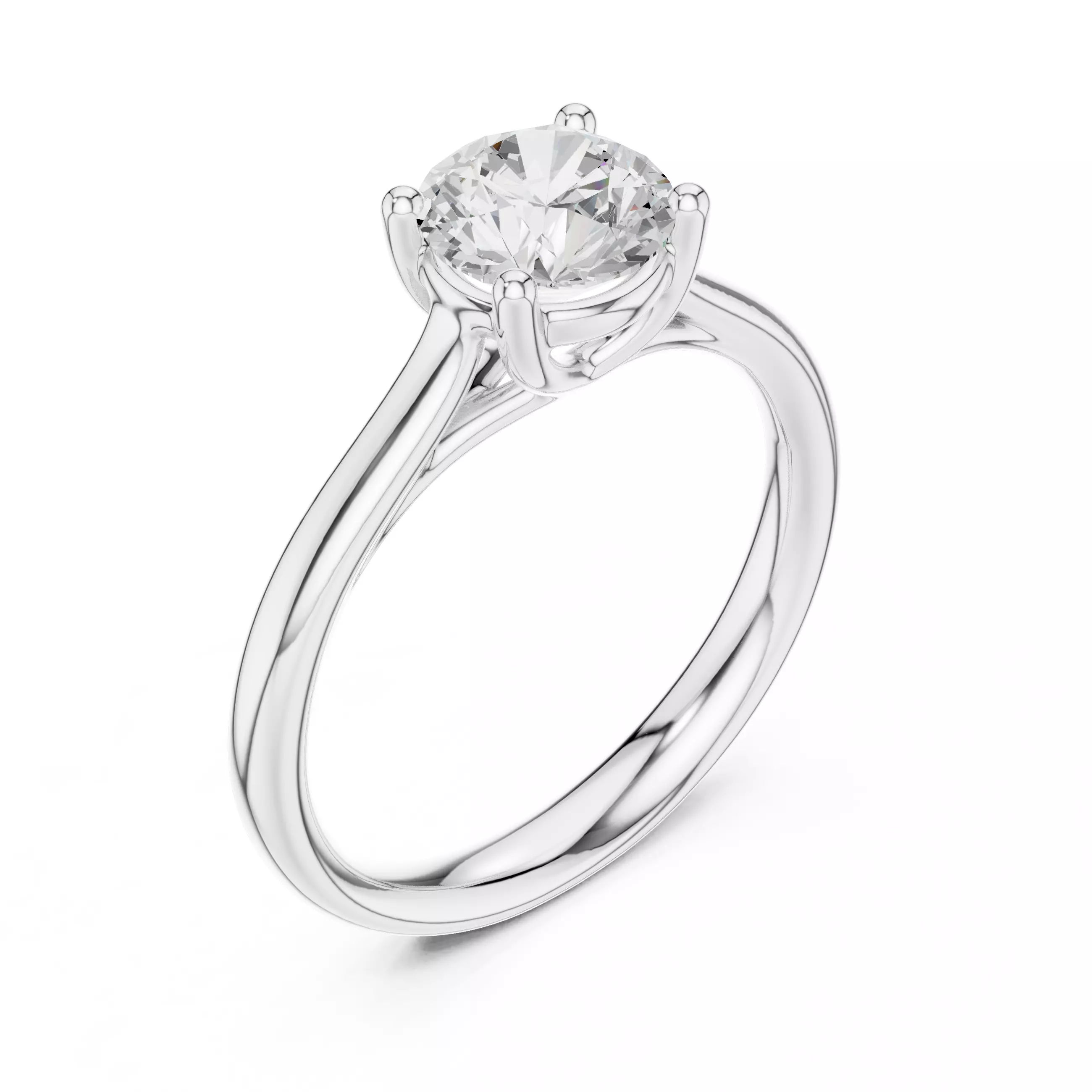 Solitaire Ring 3dm stl renders animation videos details 3D print model_7