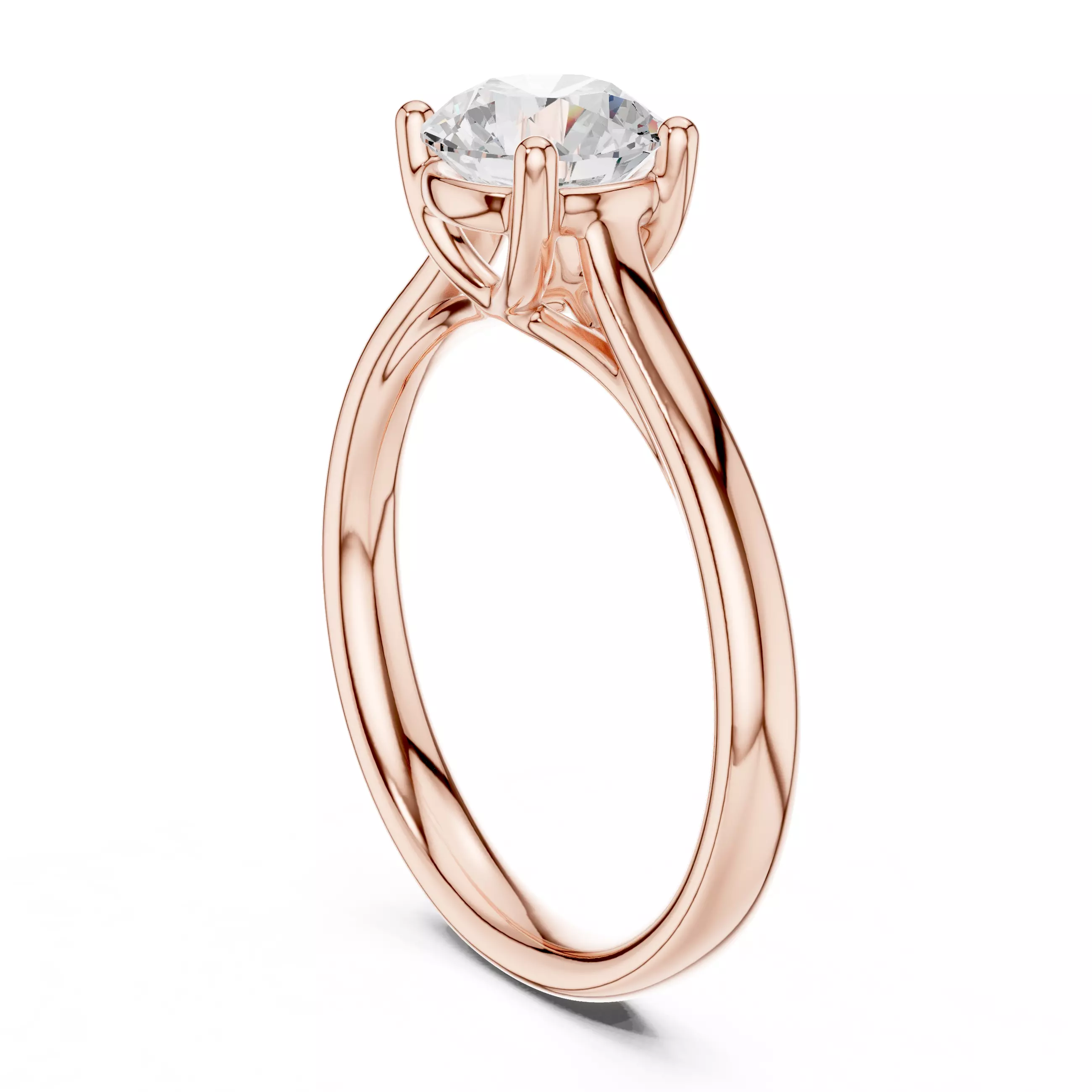Solitaire Ring 3dm stl renders animation videos details 3D print model_3