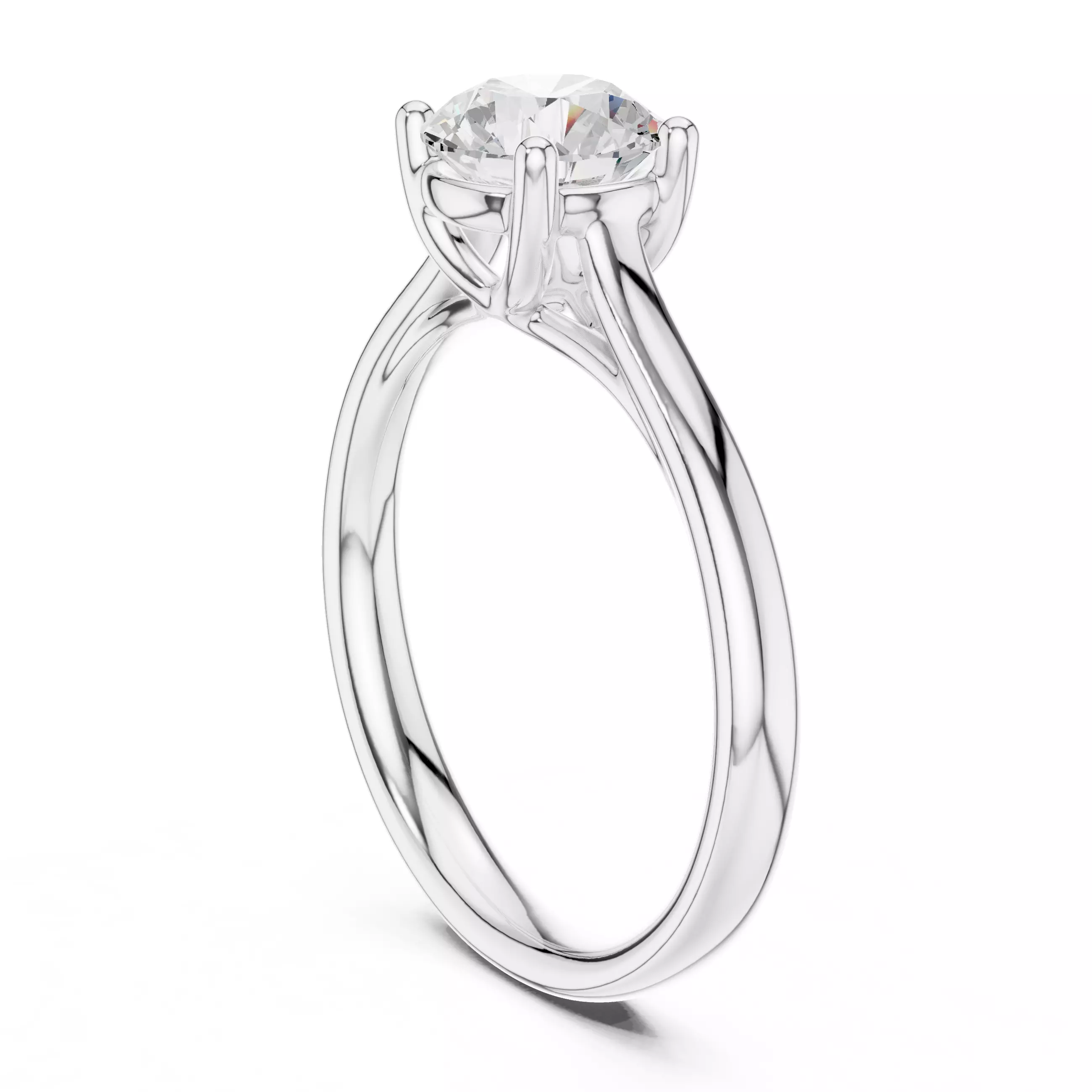 Solitaire Ring 3dm stl renders animation videos details 3D print model_6