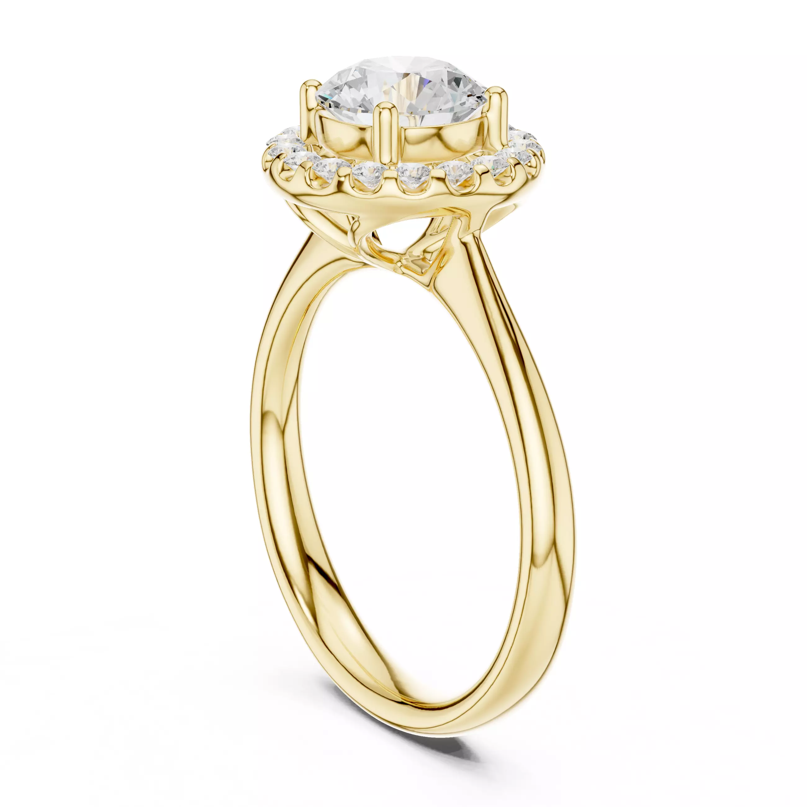 Solitaire Ring 3dm stl renders animation videos details 3D print model_8