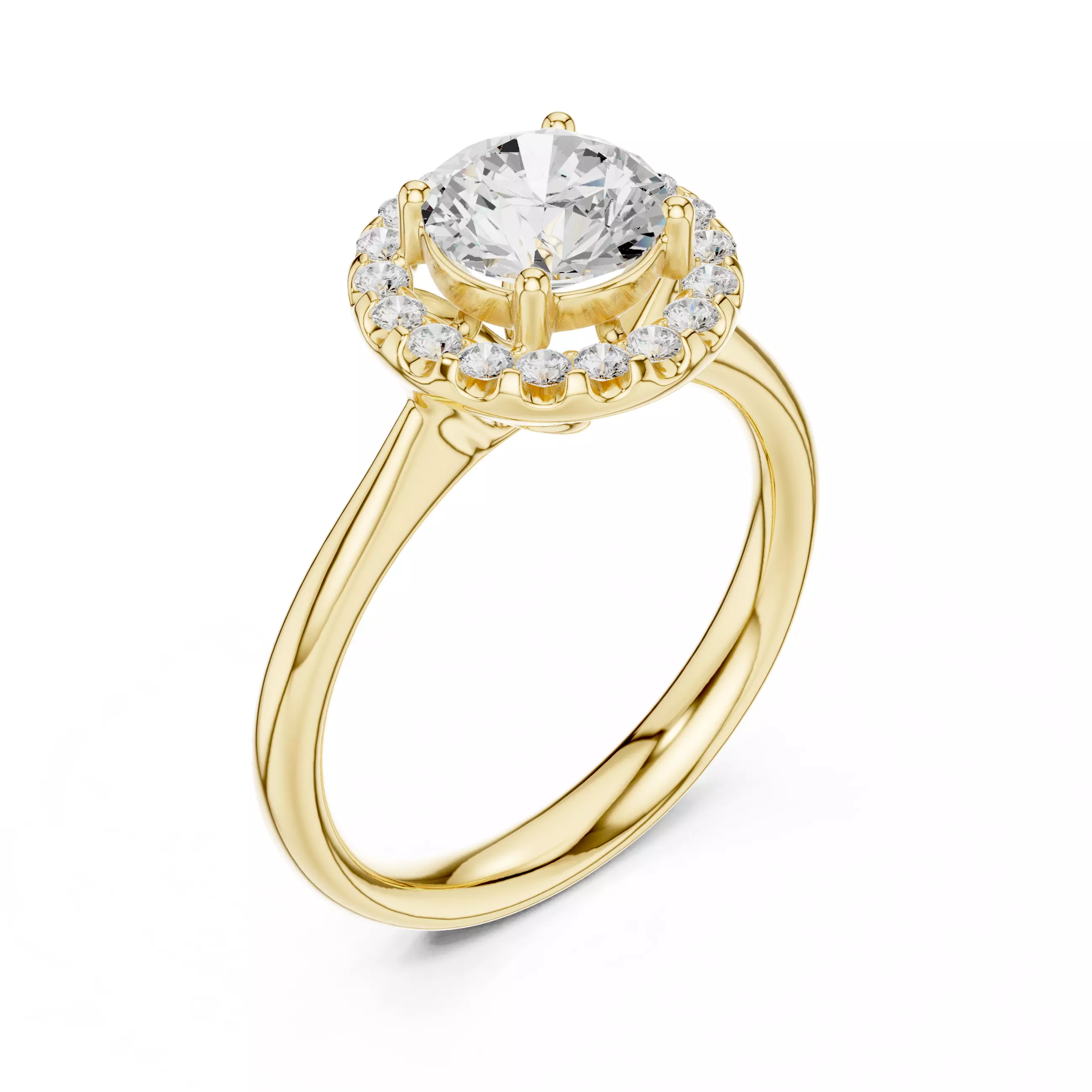 Solitaire Ring 3dm stl renders animation videos details 3D print model_9