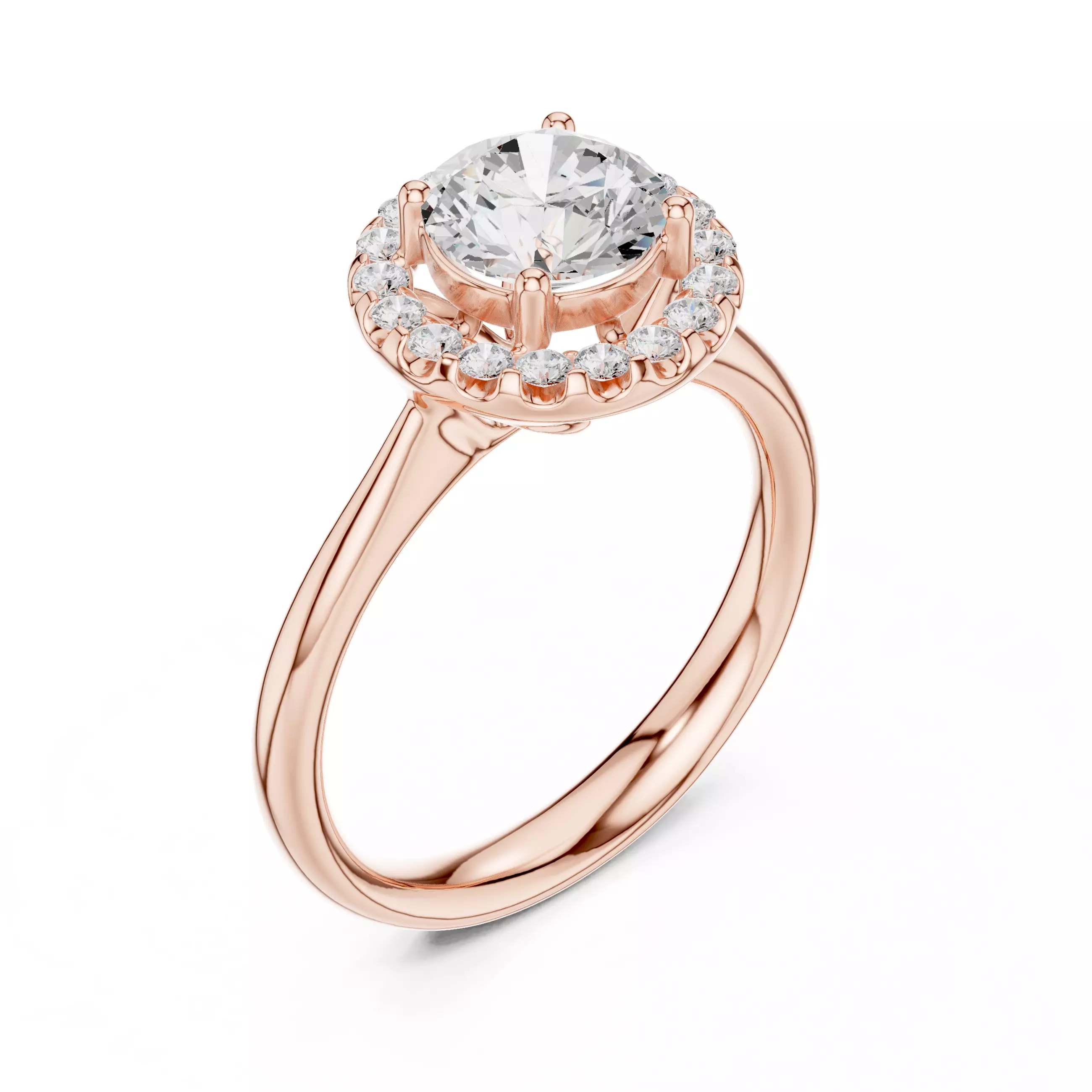 Solitaire Ring 3dm stl renders animation videos details 3D print model_2