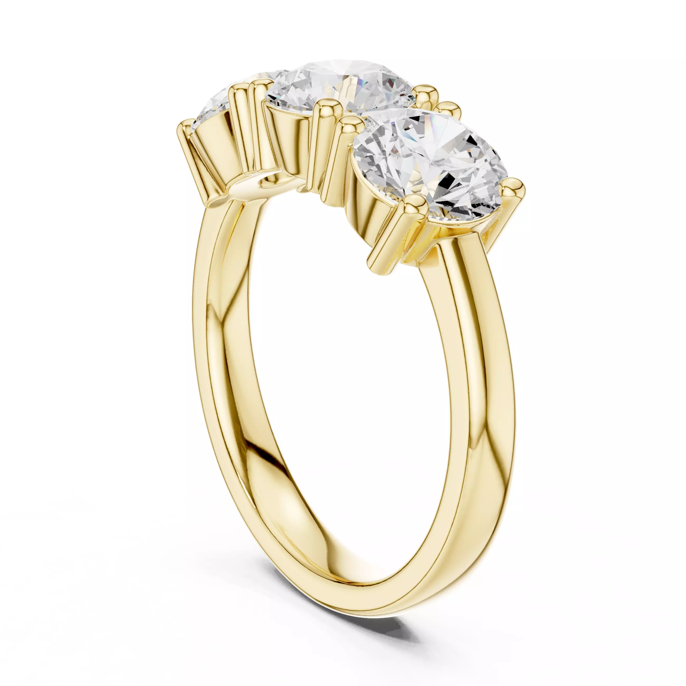 Solitaire Ring 3dm stl renders animation details 3D print model_10