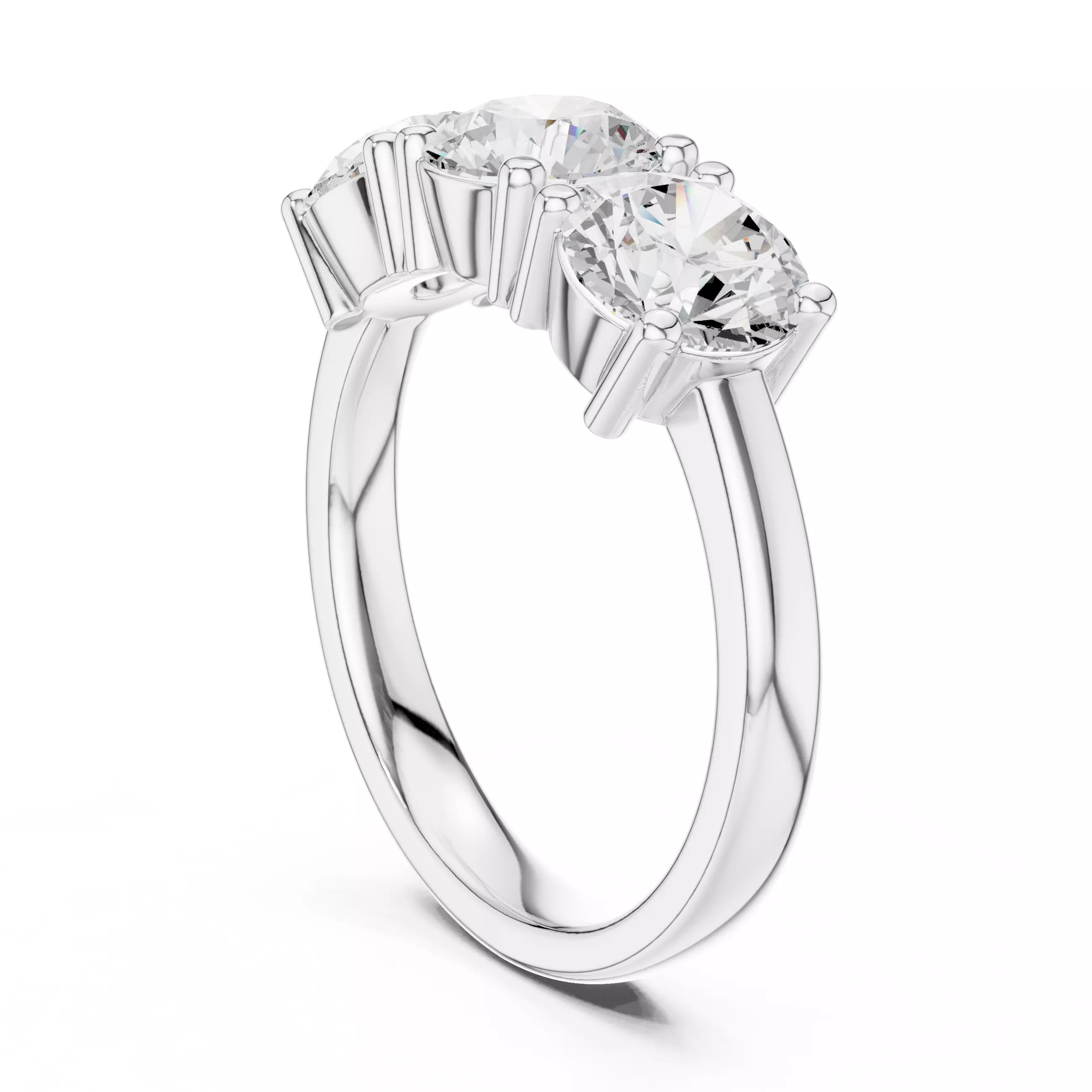 Solitaire Ring 3dm stl renders animation details 3D print model_6