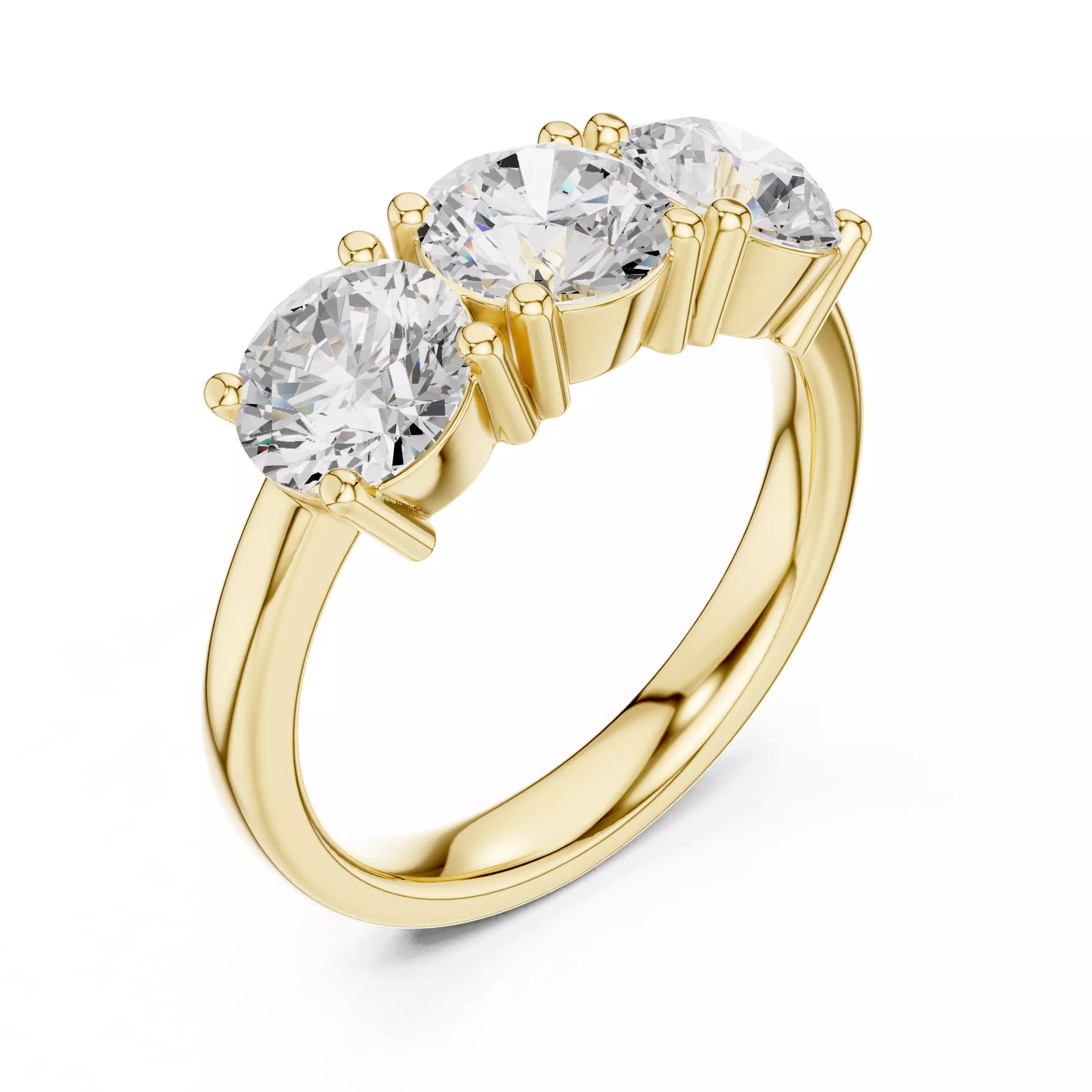 Solitaire Ring 3dm stl renders animation details 3D print model_11