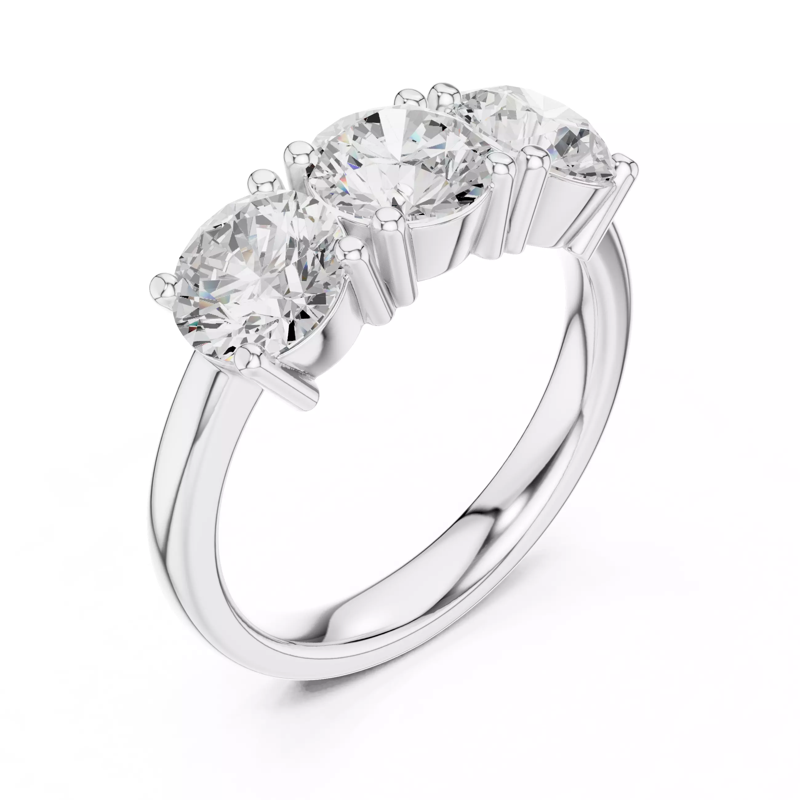 Solitaire Ring 3dm stl renders animation details 3D print model_7