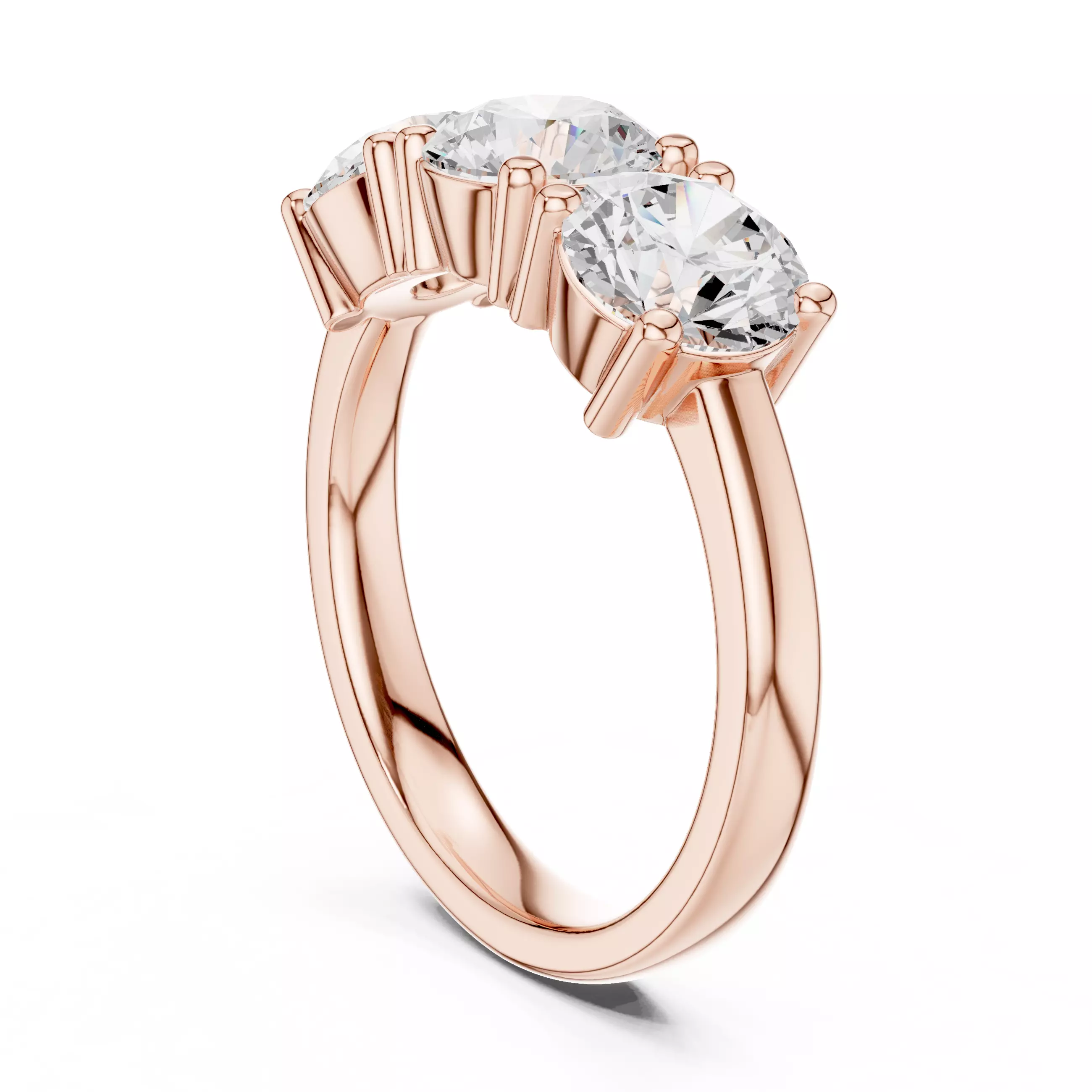 Solitaire Ring 3dm stl renders animation details 3D print model_3