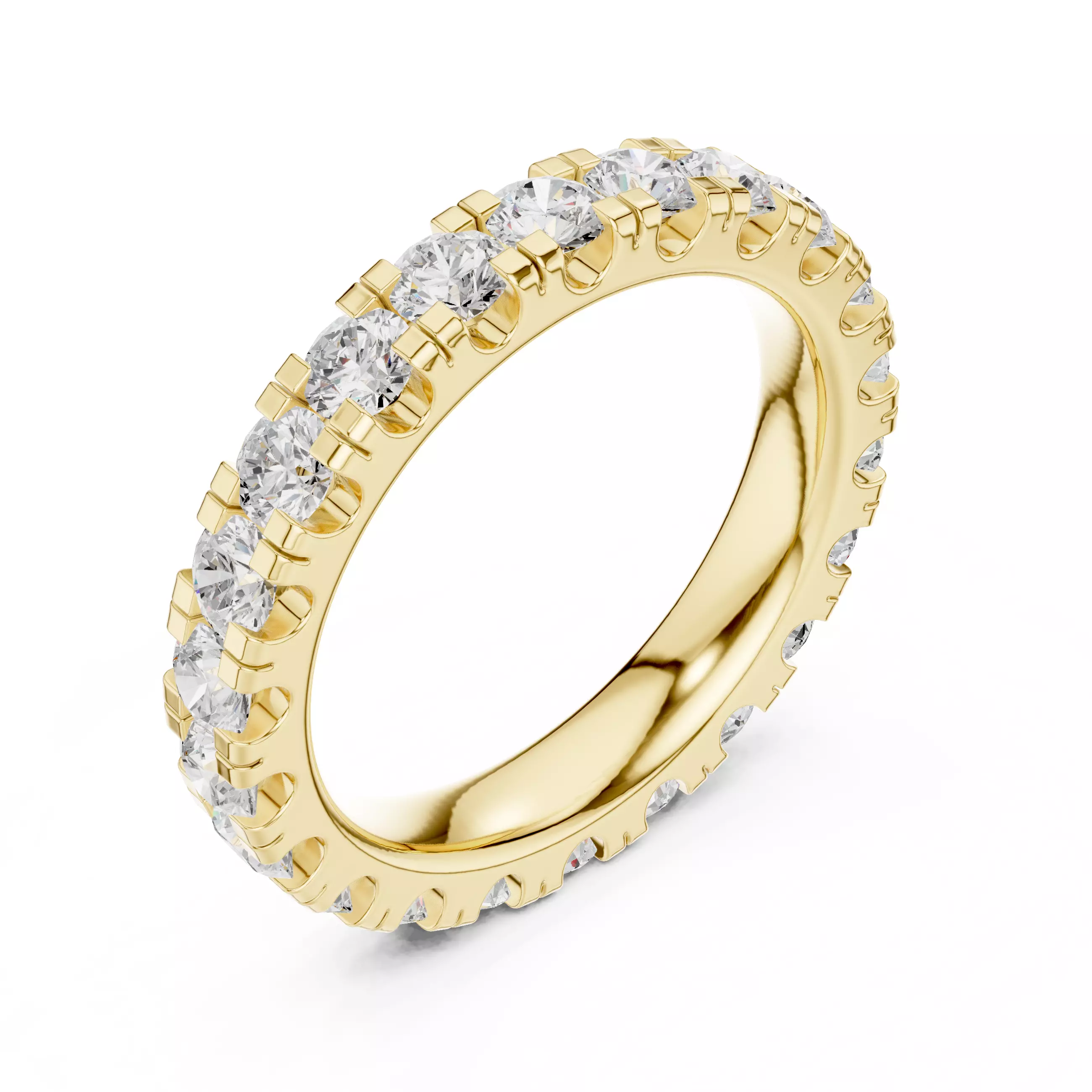 Eternity Band Ring 3dm stl renders animation details 3D print model_11