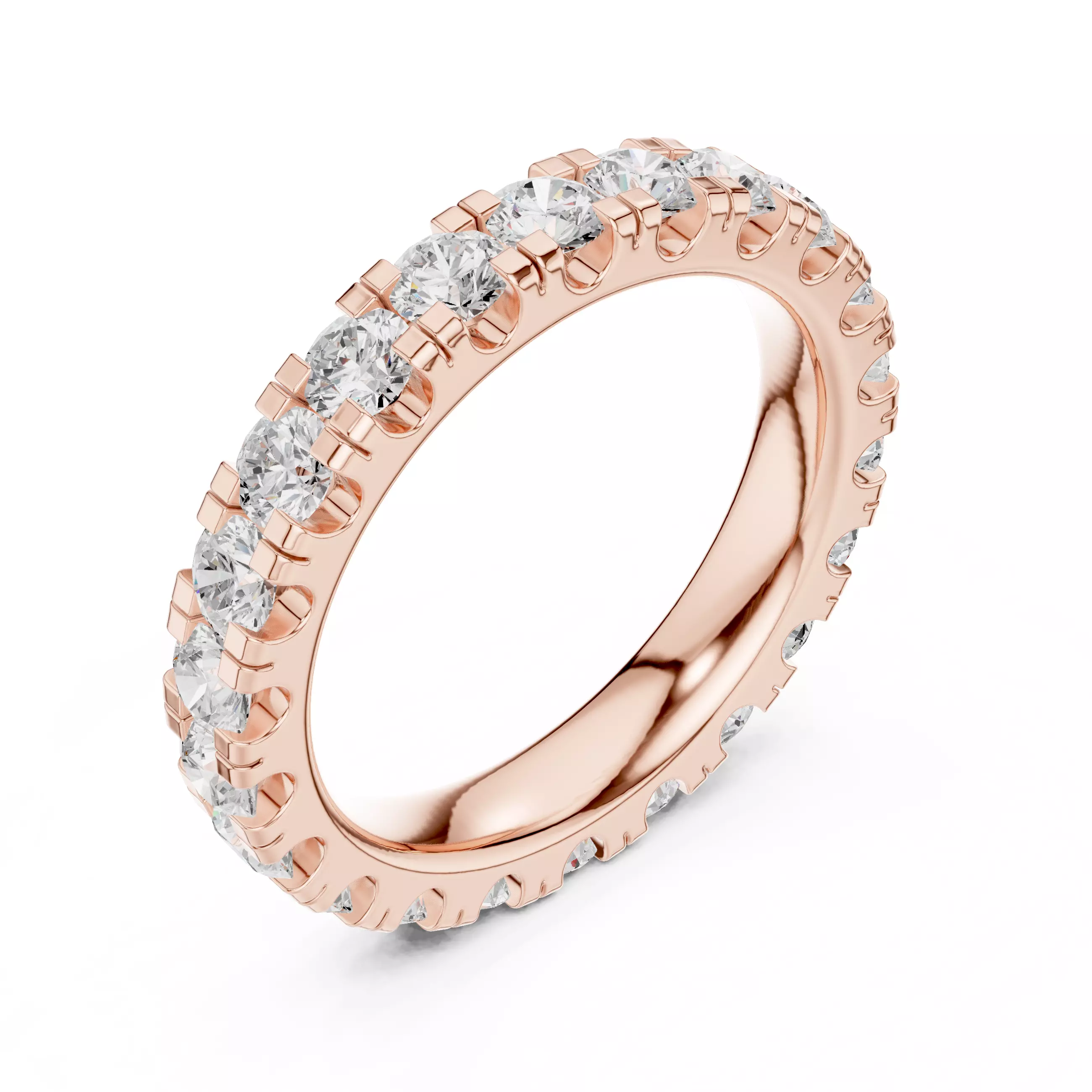 Eternity Band Ring 3dm stl renders animation details 3D print model_4