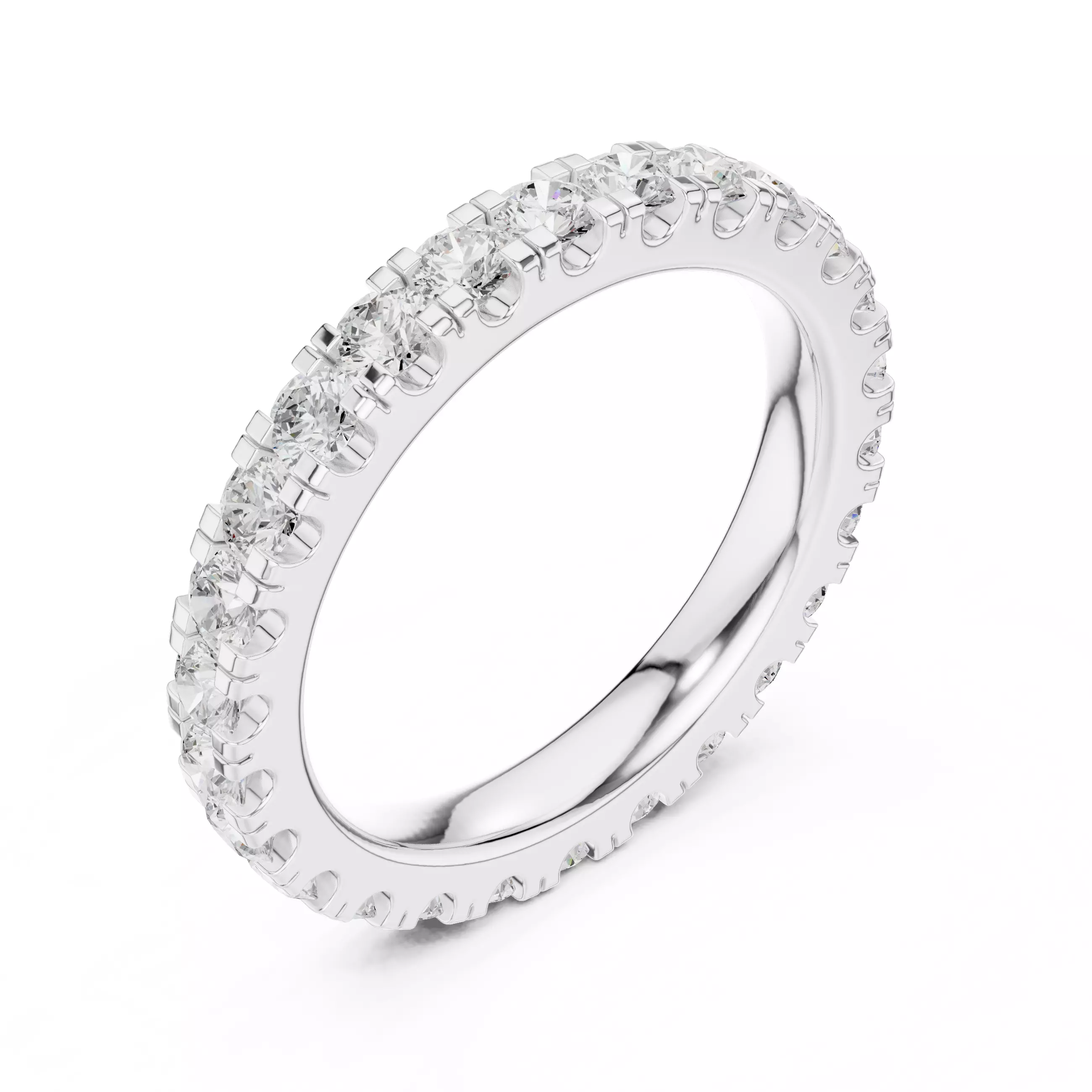 Eternity Band Ring 3dm stl renders animation details  3D print model_7